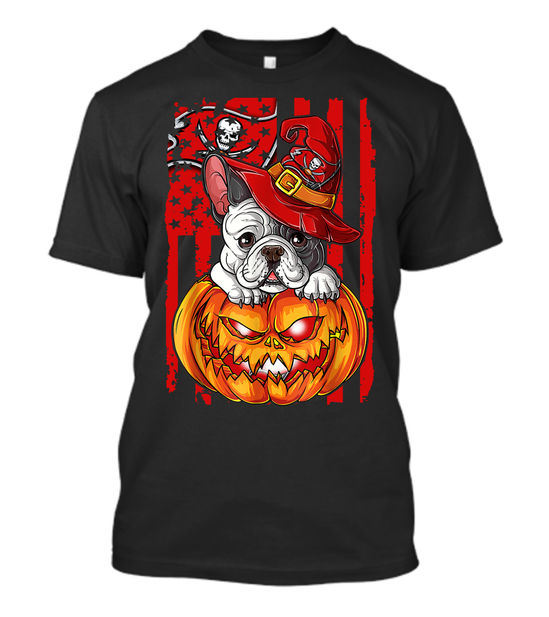 Hlw Bulldog Pumpkin Halloween Tampa Bay Buccaneers T-Shirt