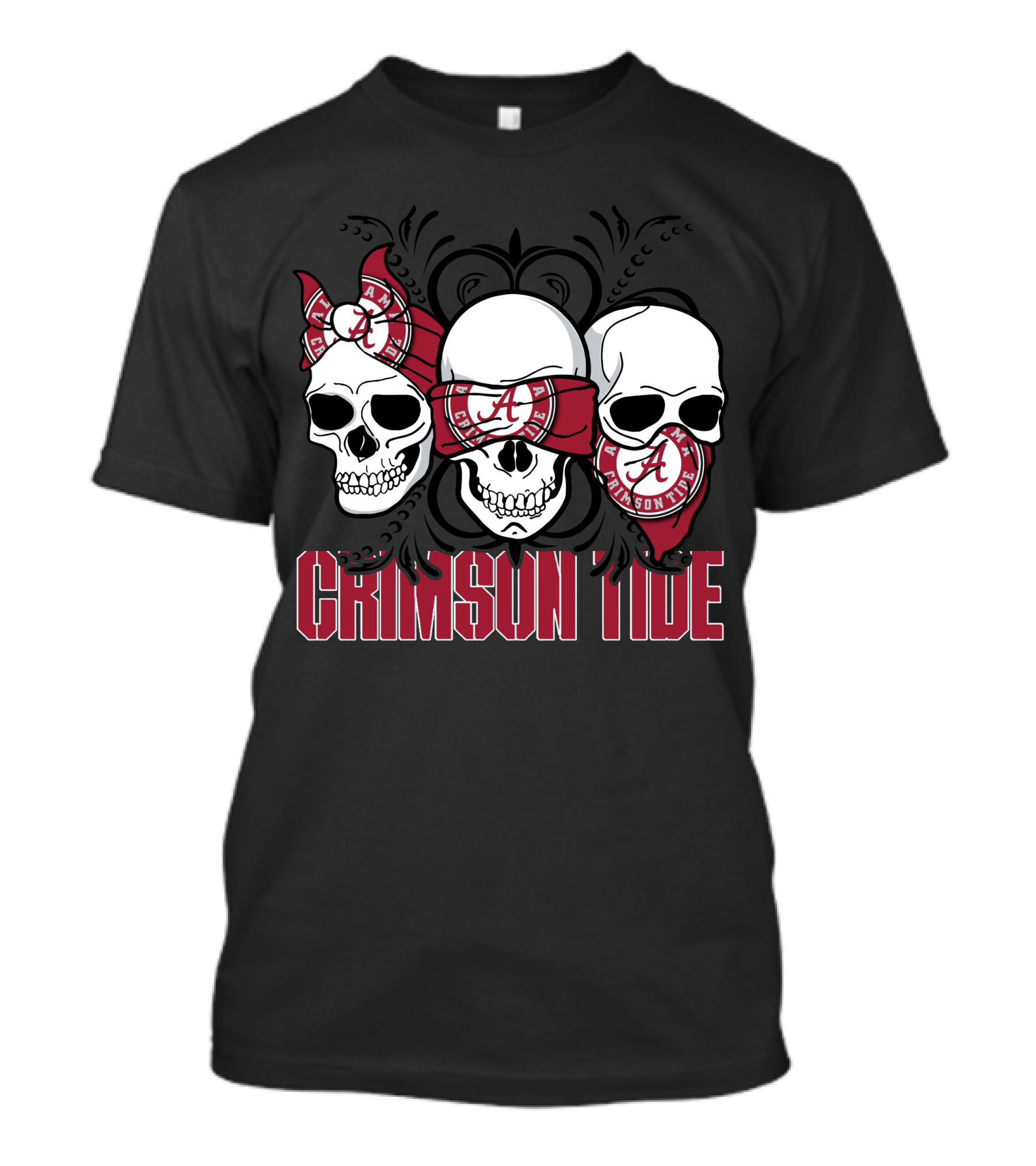 Skull Crimson Tide Alabama T-Shirt