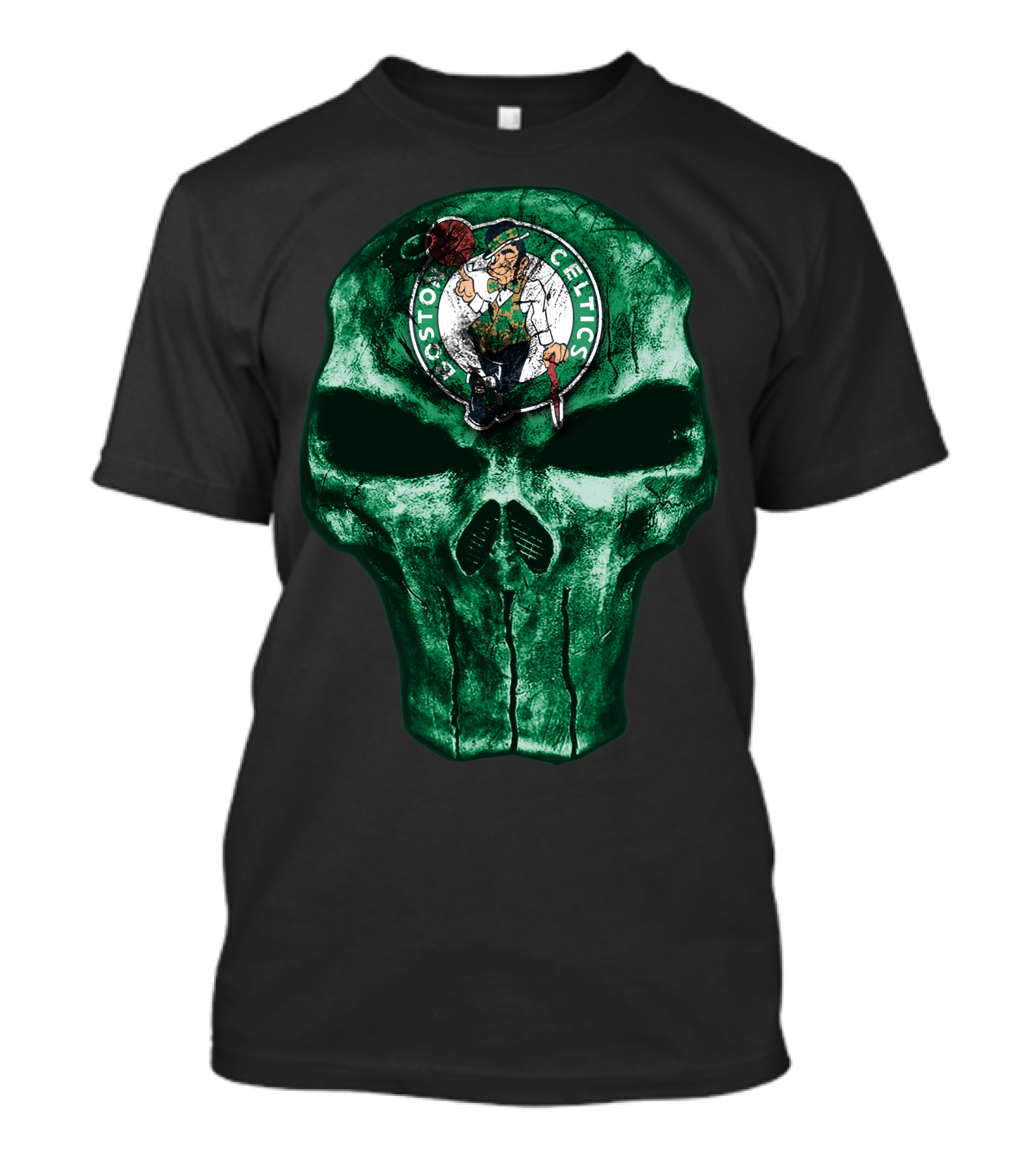 Boston Celtics Green Skull T-Shirt