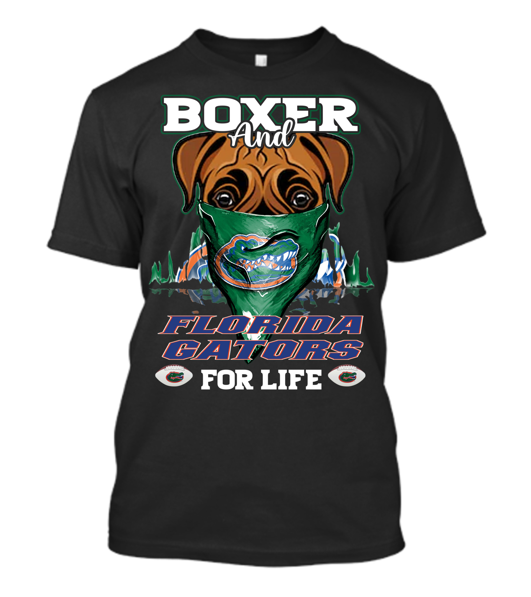 Boxer And Florida Gators For Life T-Shirt