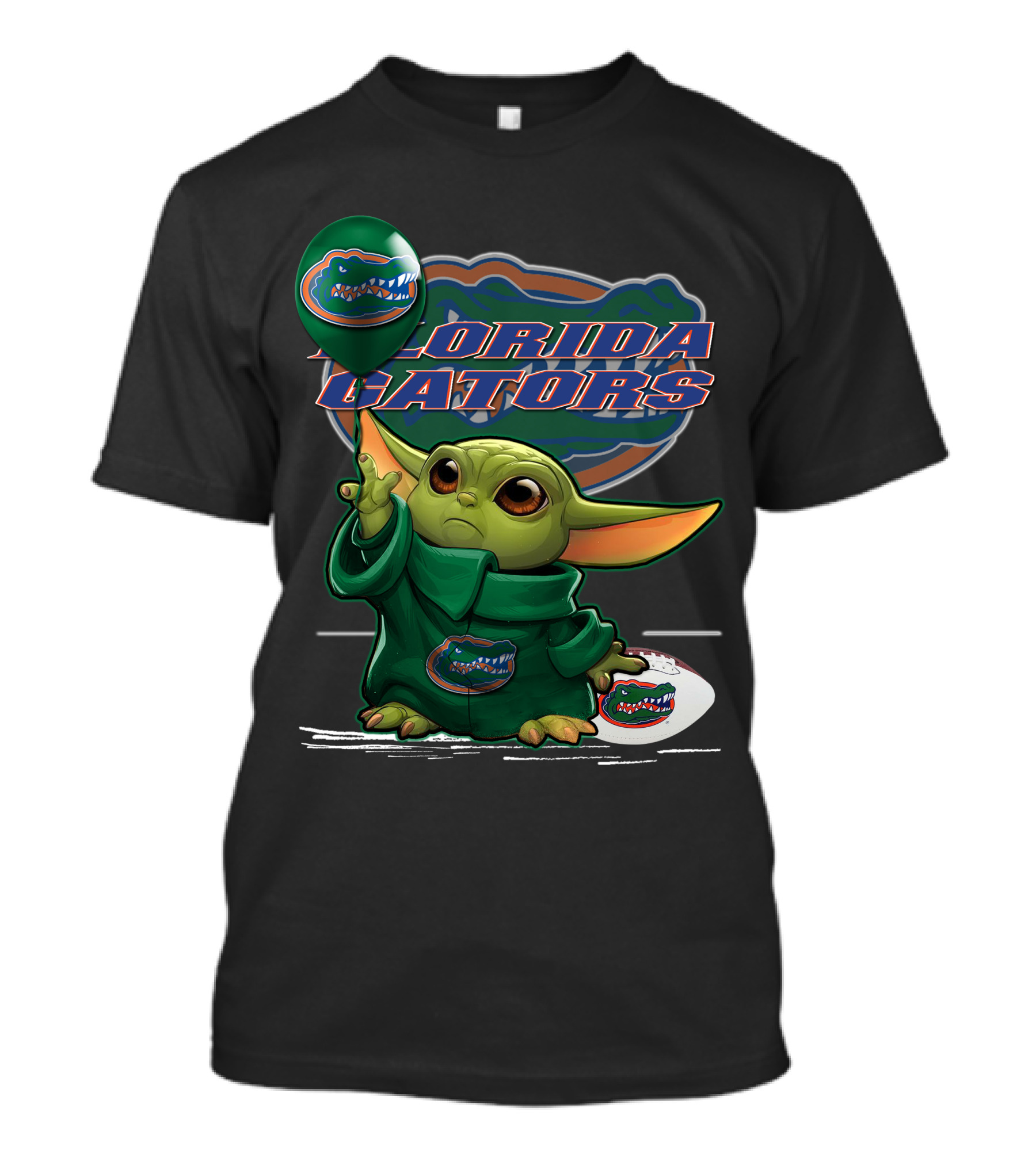Yoda Florida Gators Balloon And Helmet T-Shirt