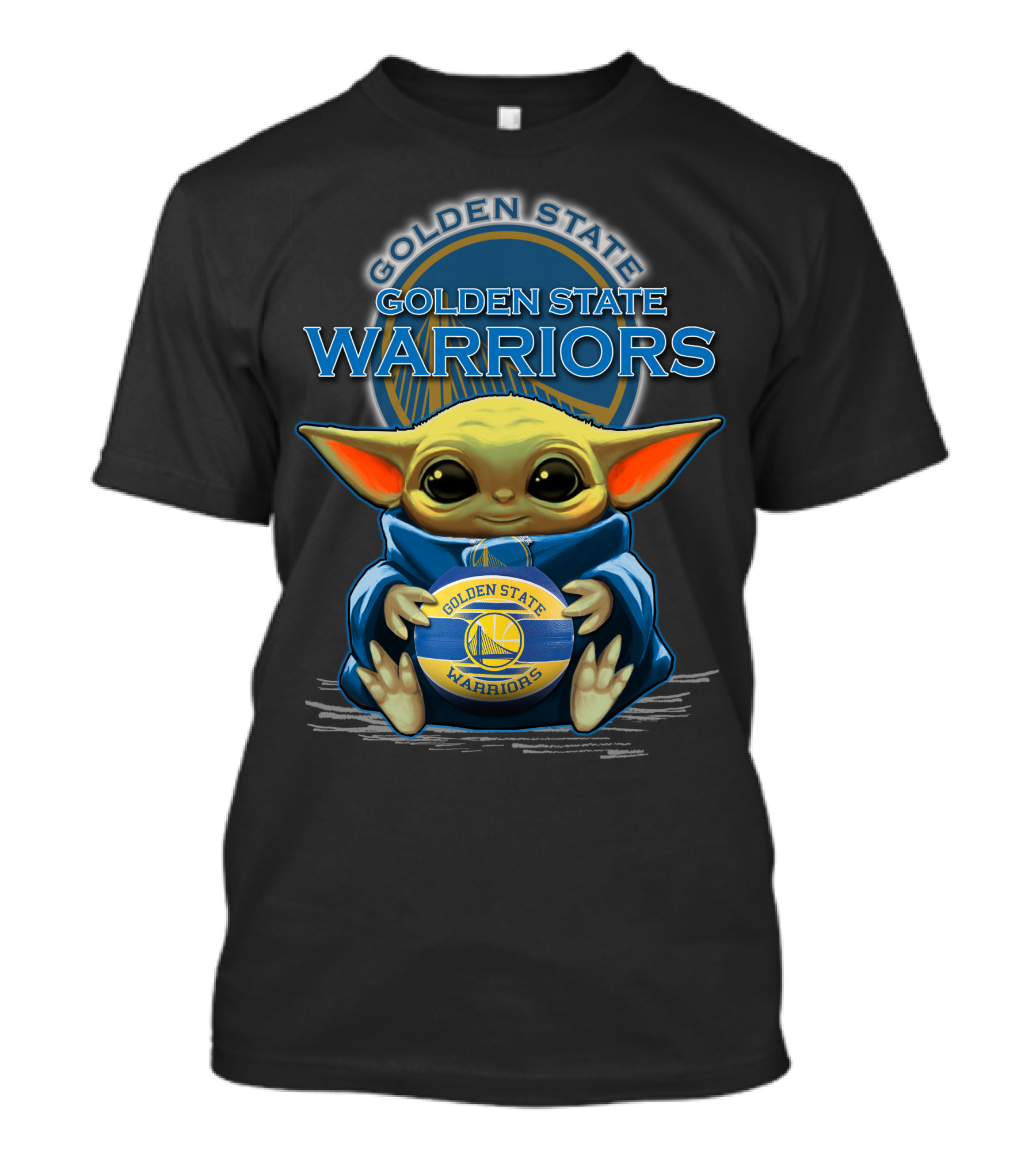 Golden State Warriors Yoda Holding Basketball T-Shirt