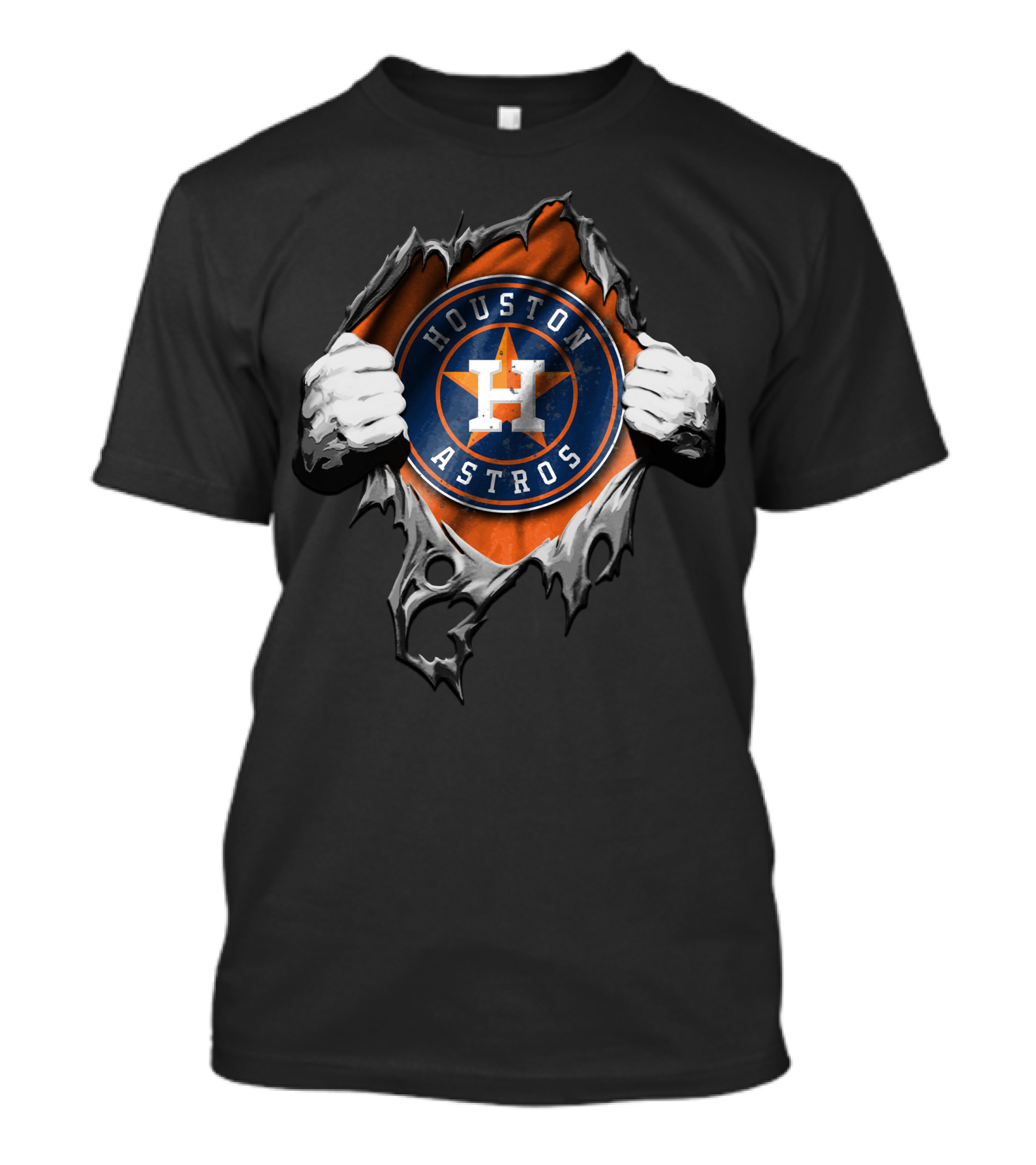 Torn H Logo Houston Astros T-Shirt