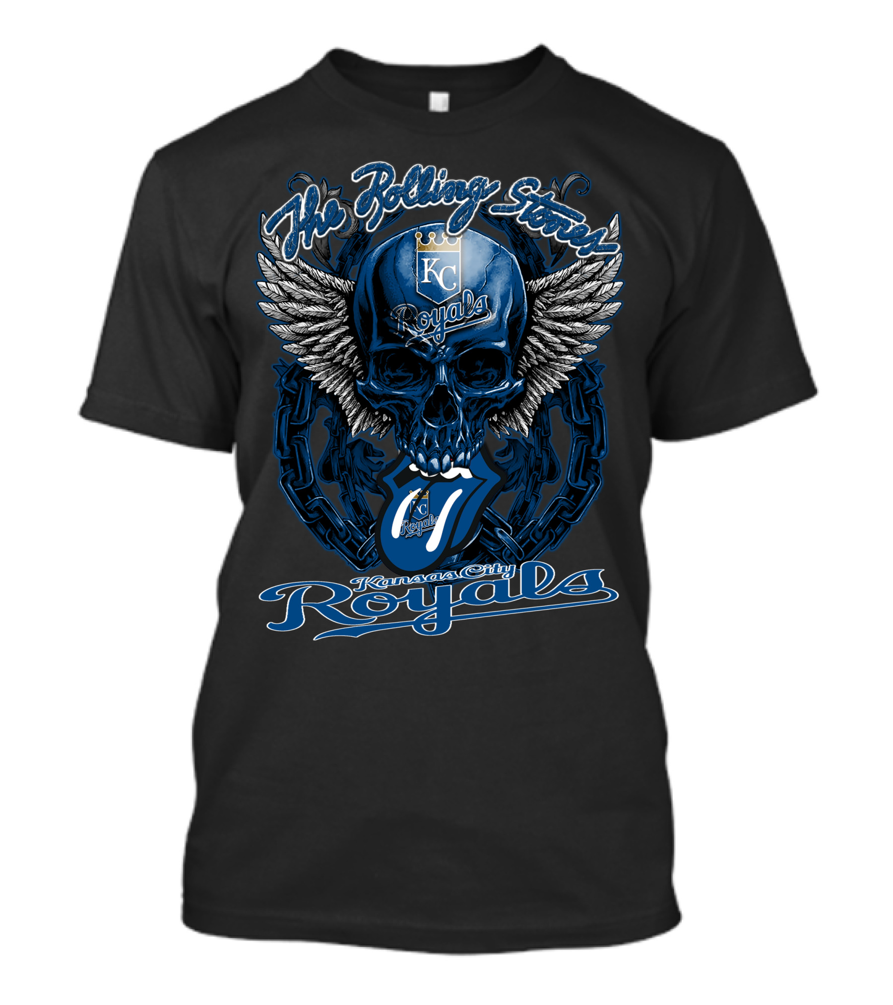 The Rolling Stones Kc Royals Skull Wings T-Shirt