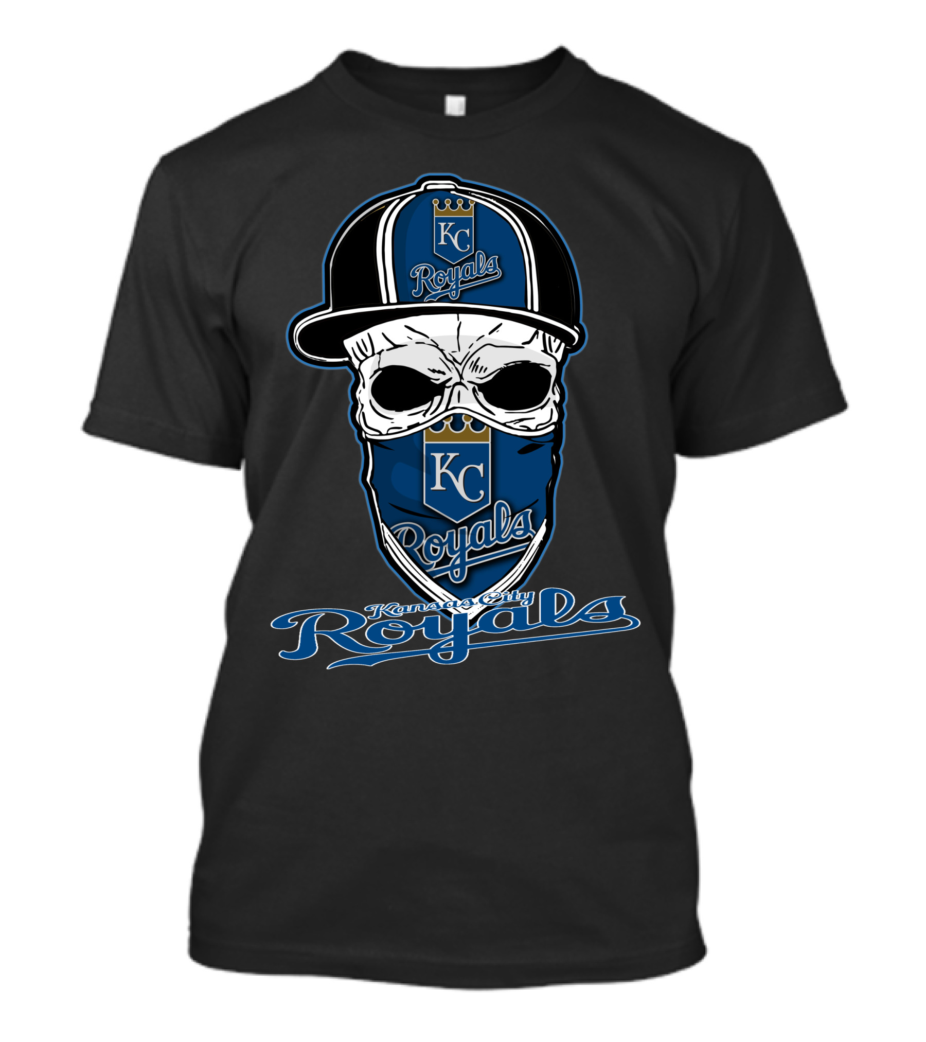 Kansas City Royals Skull Hat Logo Royals T-Shirt