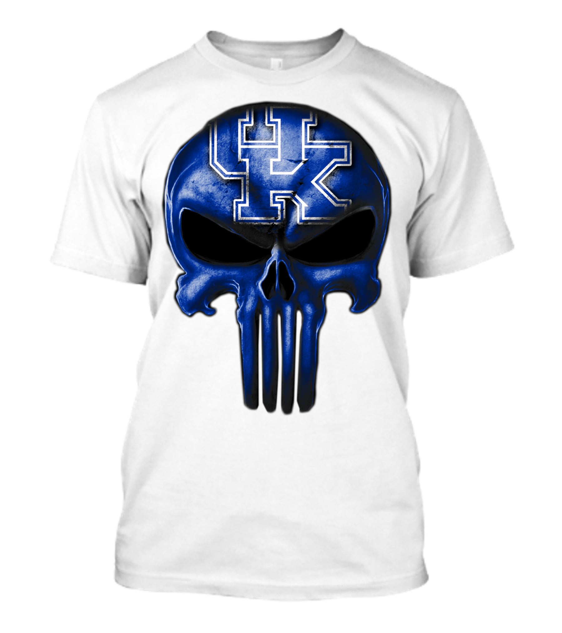 Kentucky Wildcats UK Blue Skull T-Shirt
