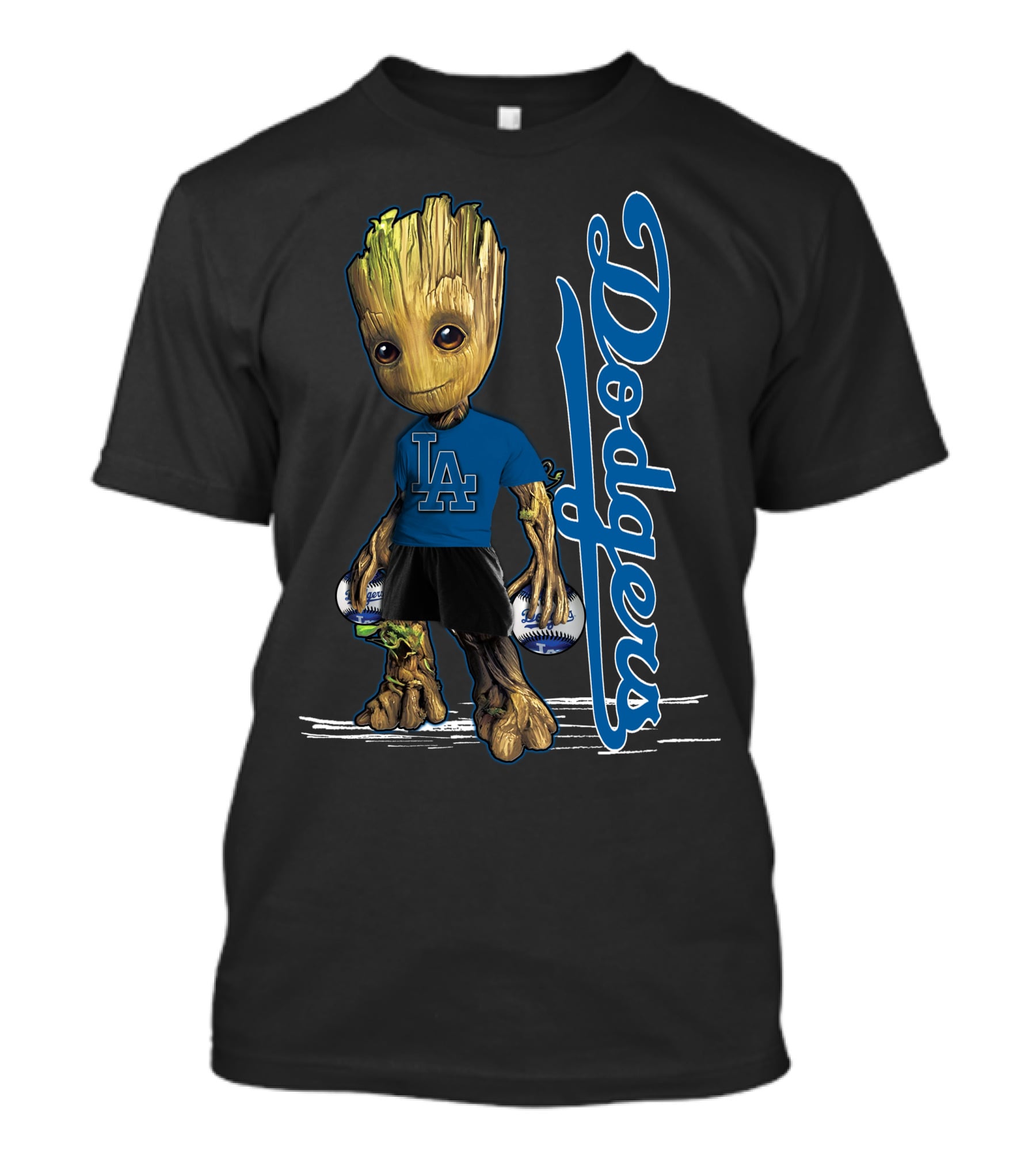 Groot LA Dodgers Baseball Fan Enthusiast T-Shirt