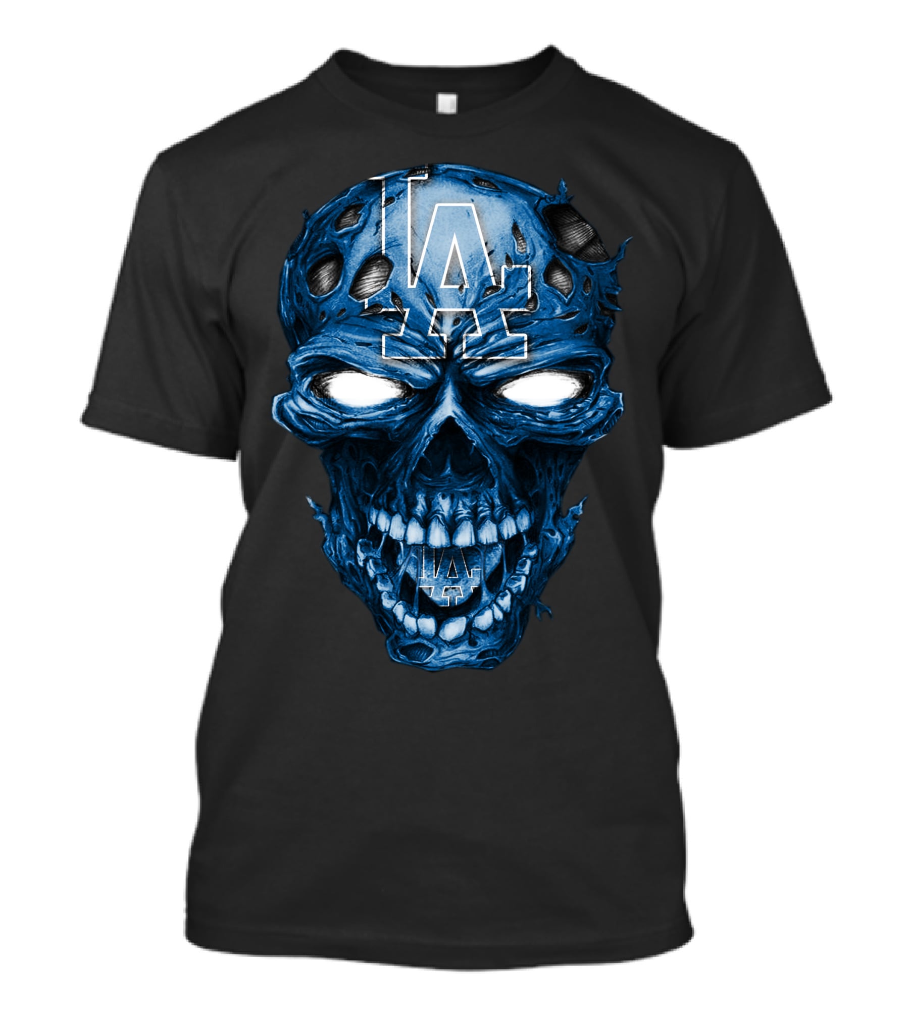Los Angeles Dodgers Skull T-Shirt