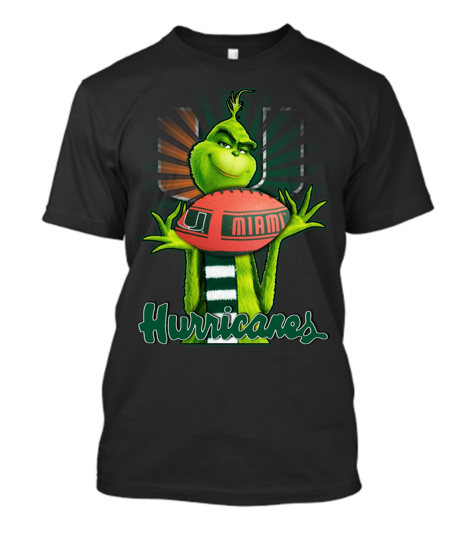 Grinch U Miami Hurricanes Football T-Shirt