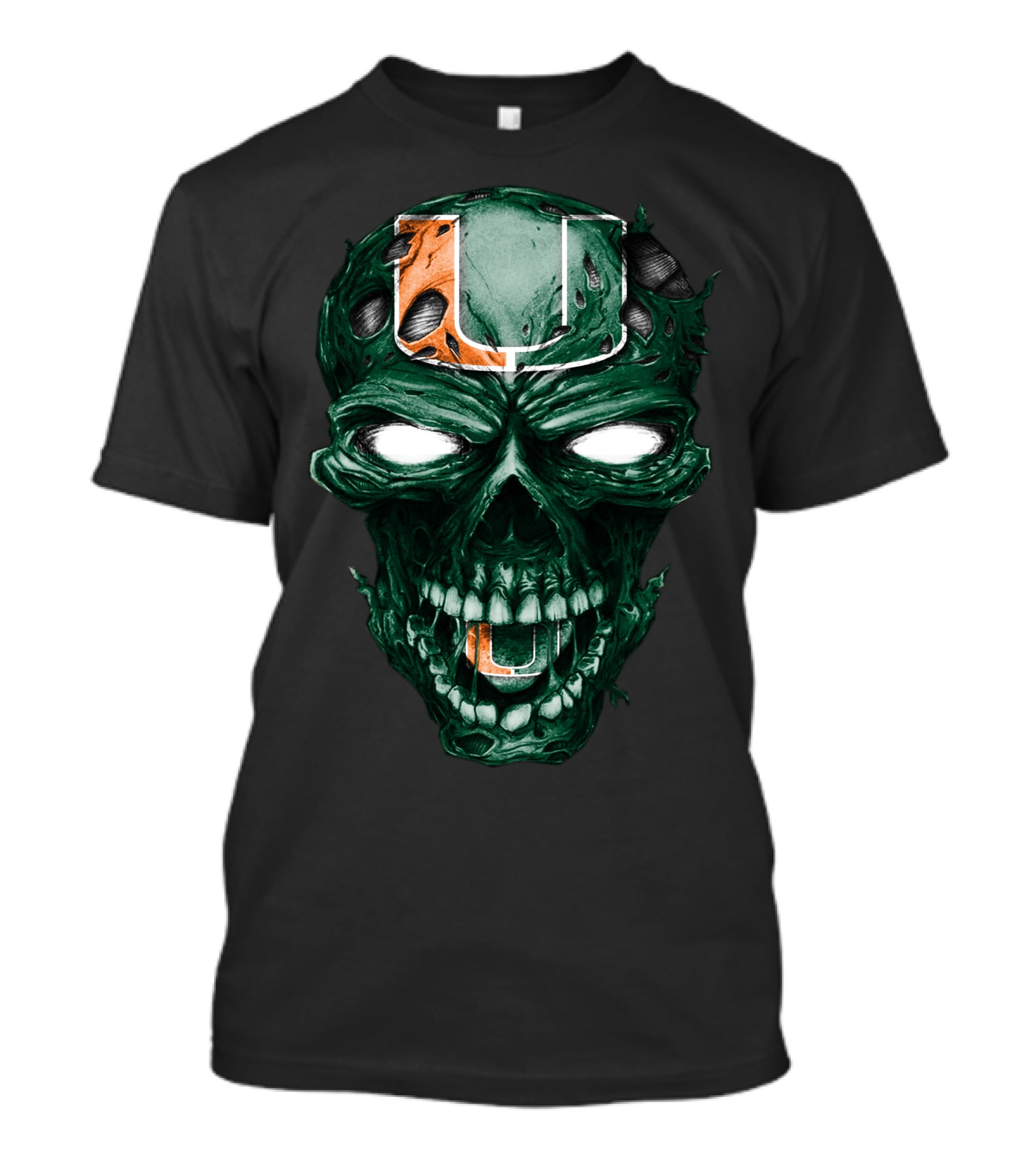 Miami Hurricanes Skull U T-Shirt
