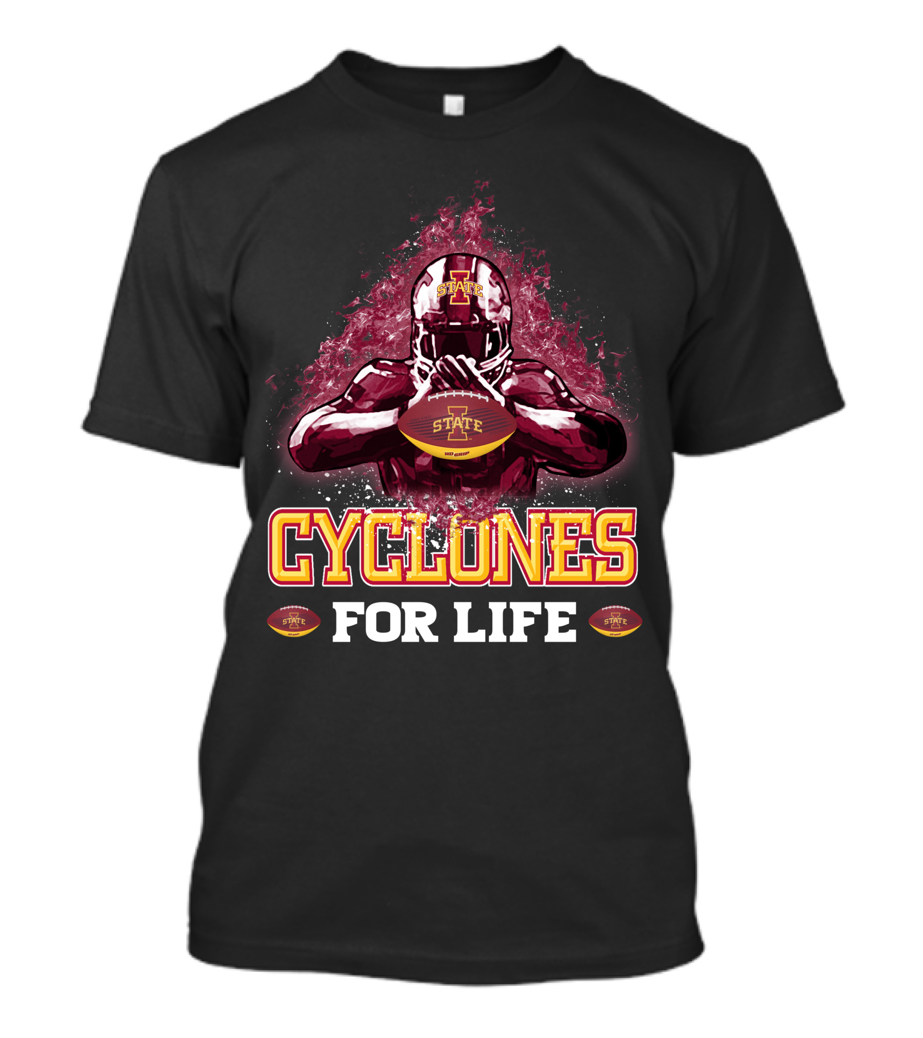 Iowa State Cyclones Football For Life T-Shirt