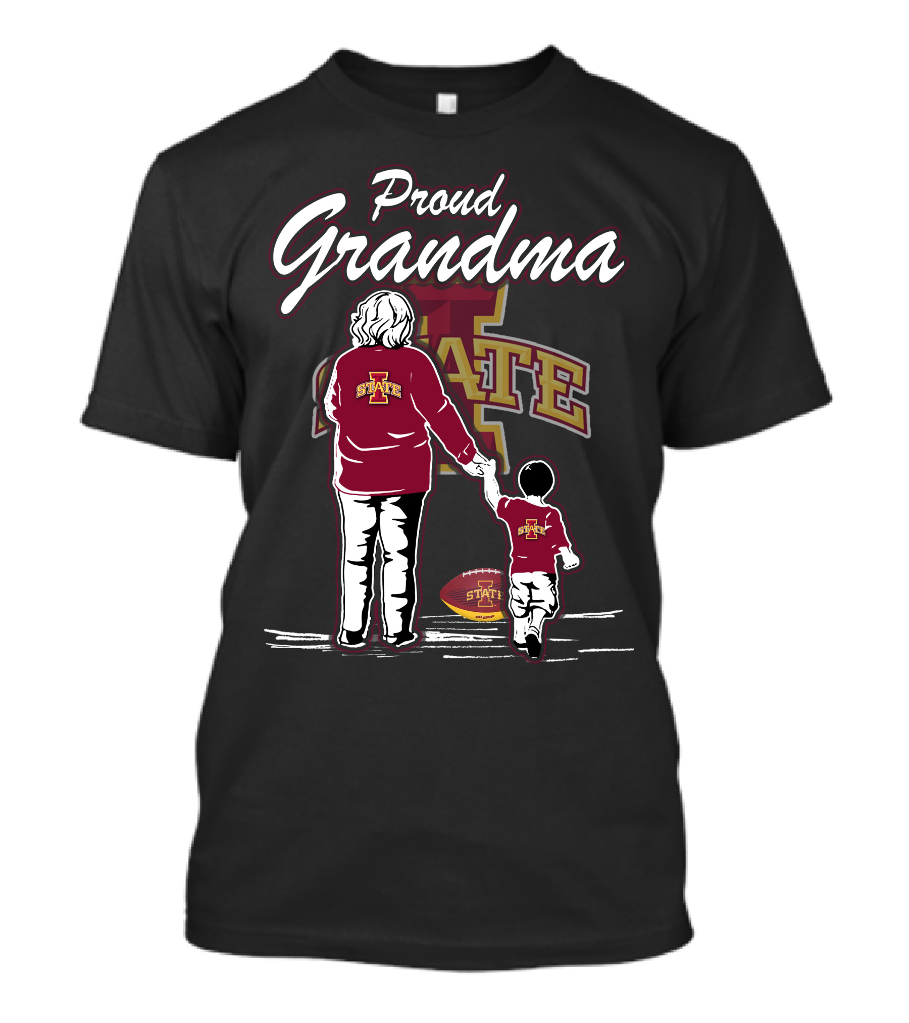 Proud Grandma Iowa State Cyclones Football Family T-Shirt