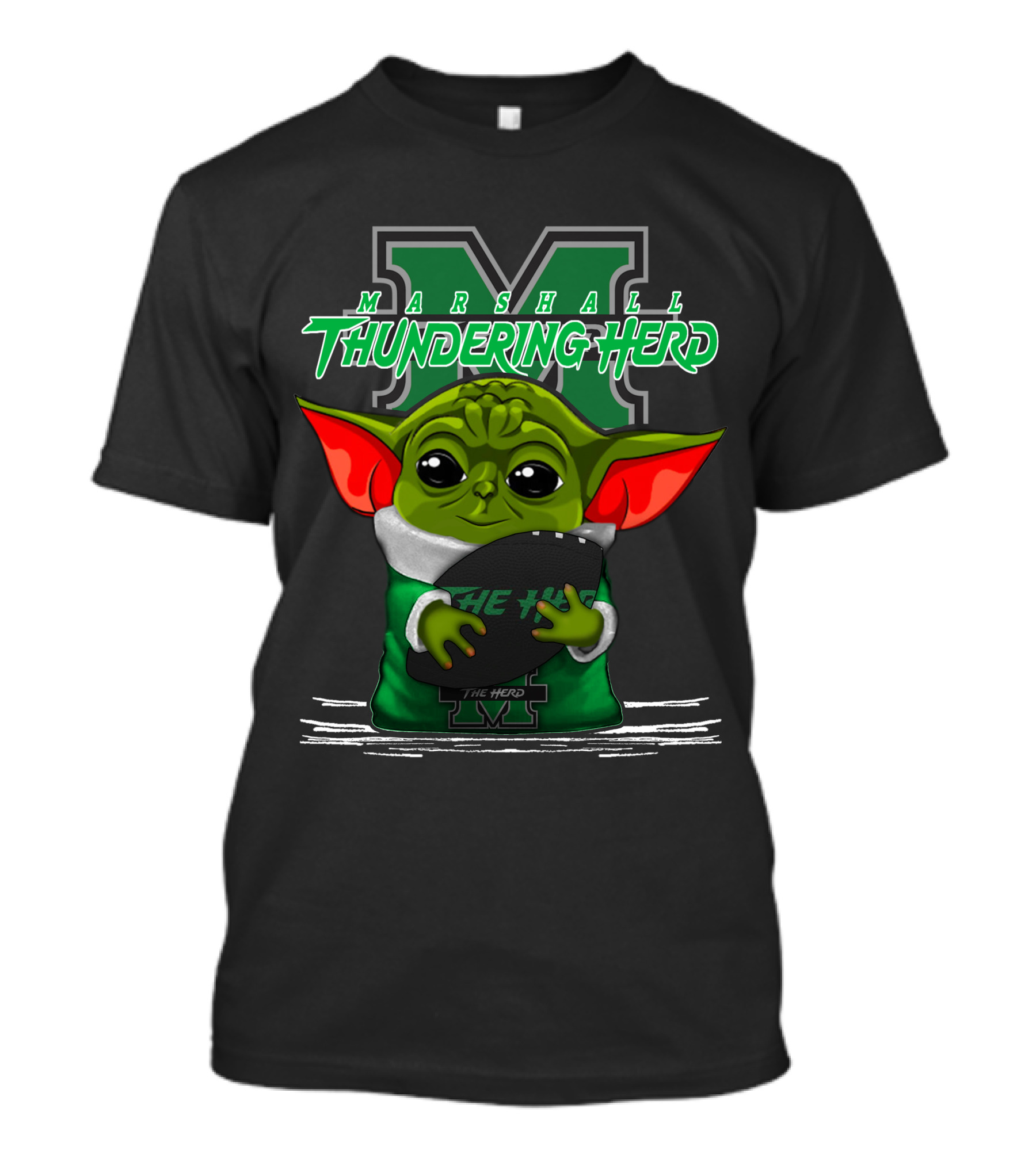 Marshall Thundering Herd Yoda The Herd T-Shirt
