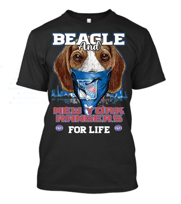 Beagle And New York Rangers For Life T-Shirt