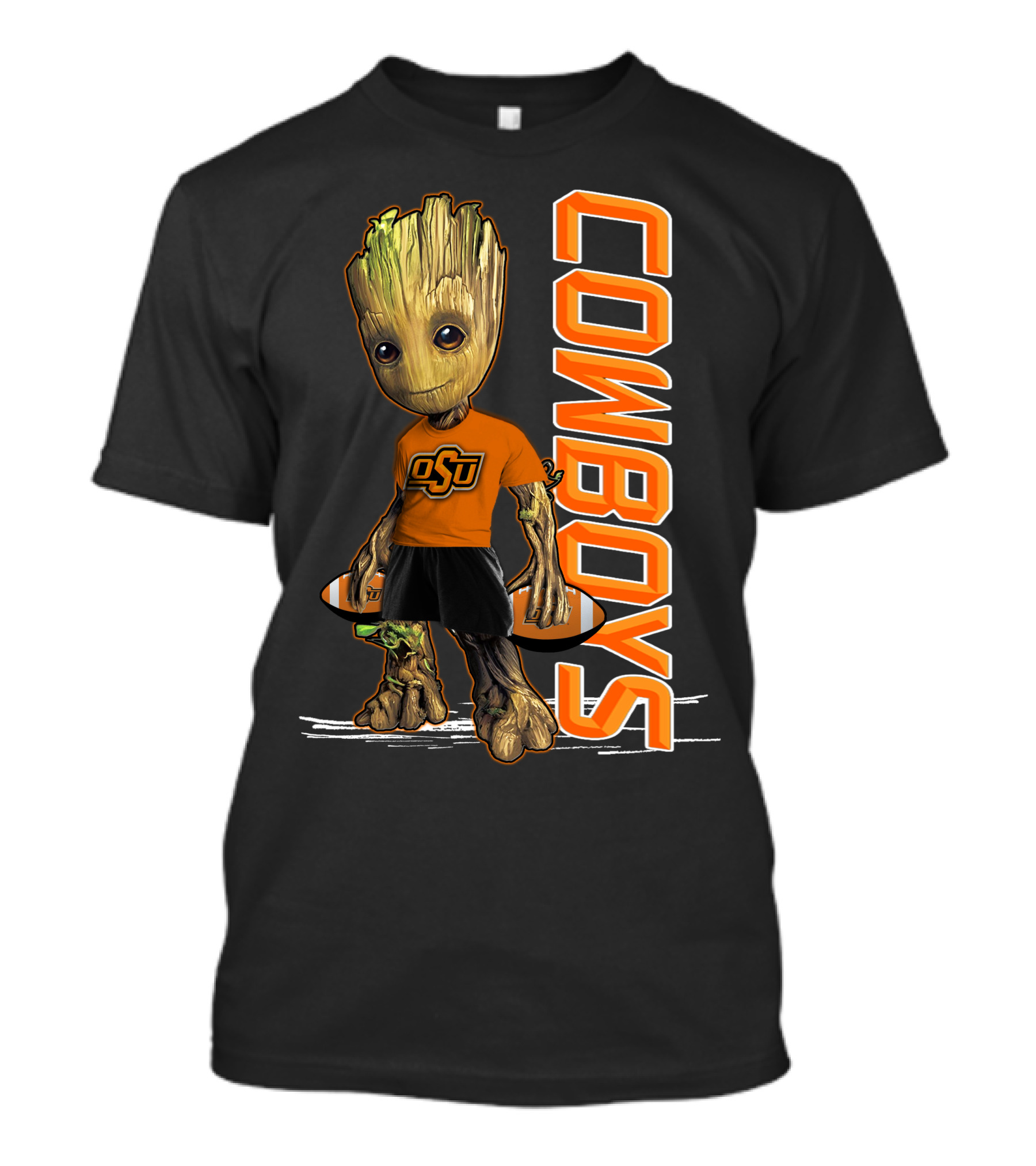 Groot OSU Cowboys Football Fan T-Shirt