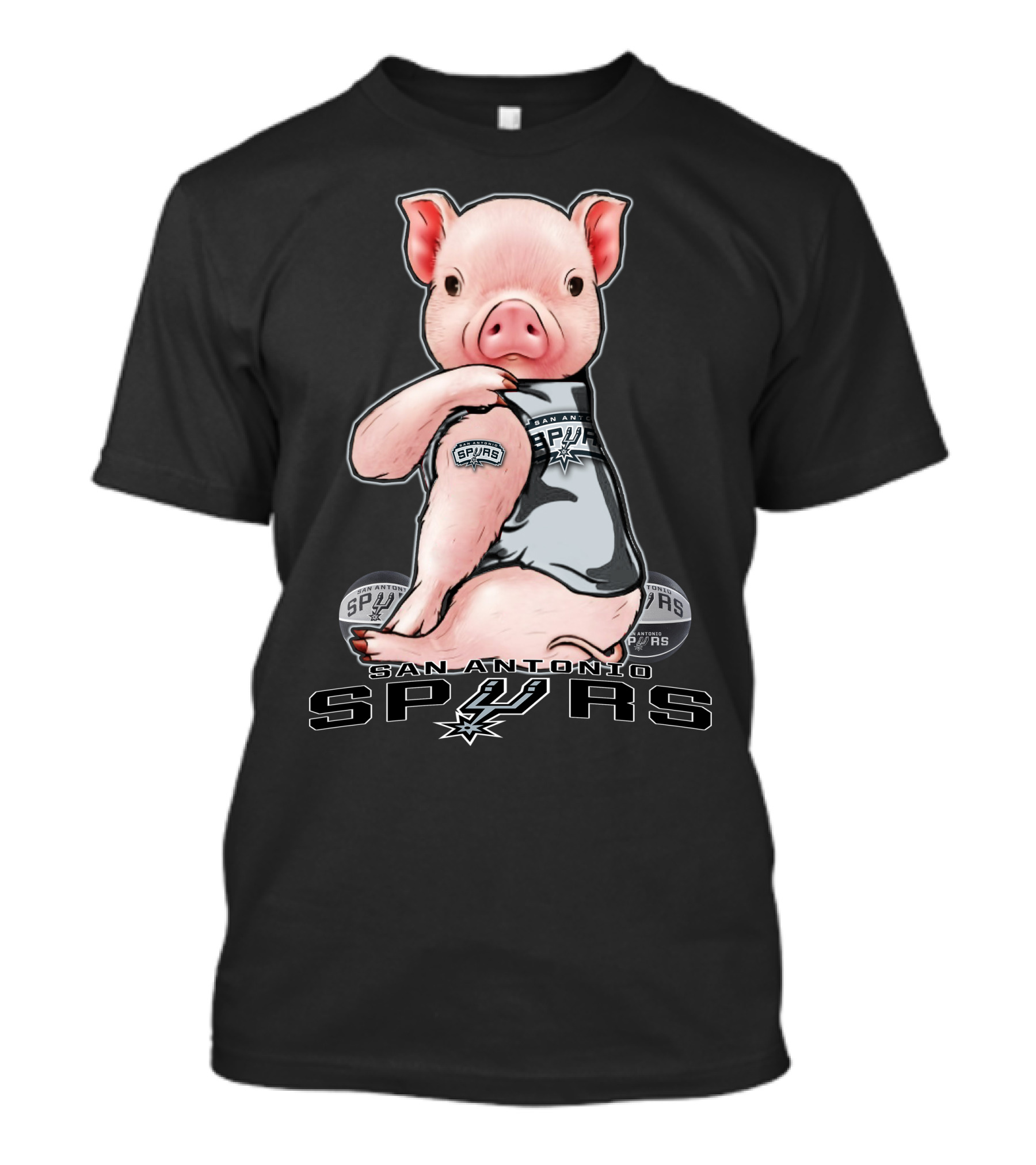 San Antonio Spurs Pig With Spurs T-Shirt