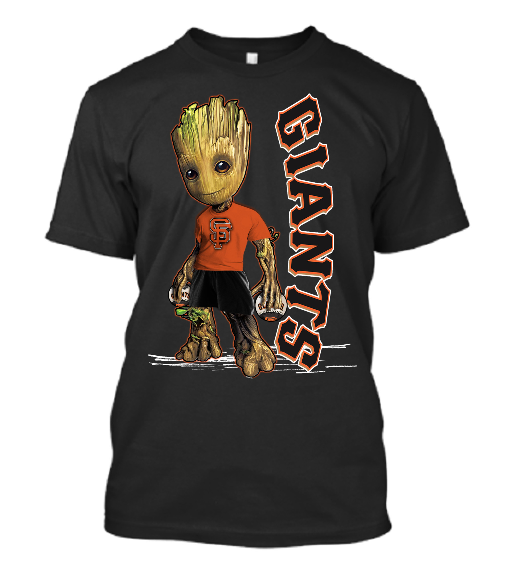 Groot San Francisco Giants Baseball Character Fan T-Shirt