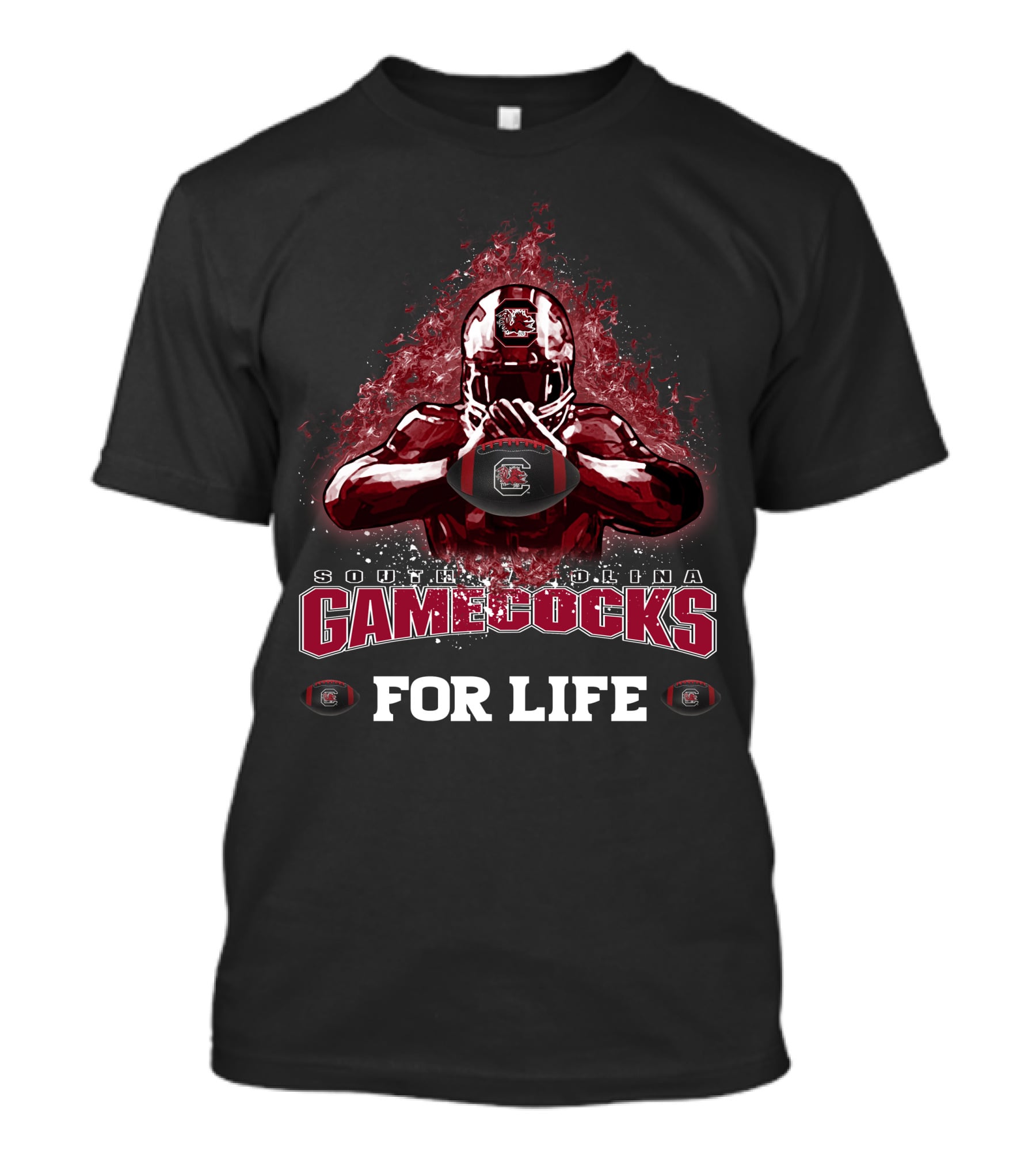 South Carolina Gamecocks Football For Life T-Shirt