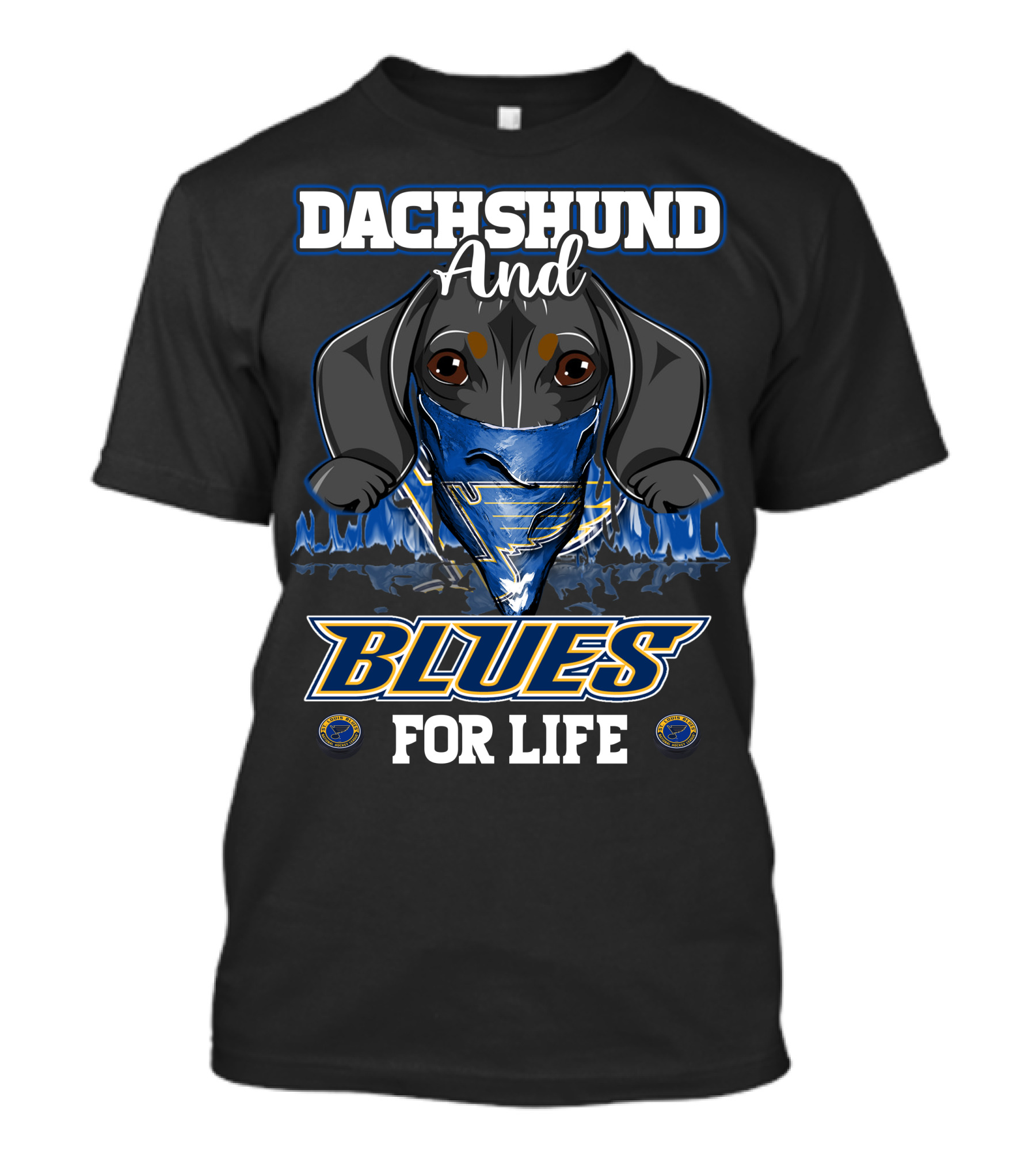 Dachshund And Blues For Life St. Louis T-Shirt