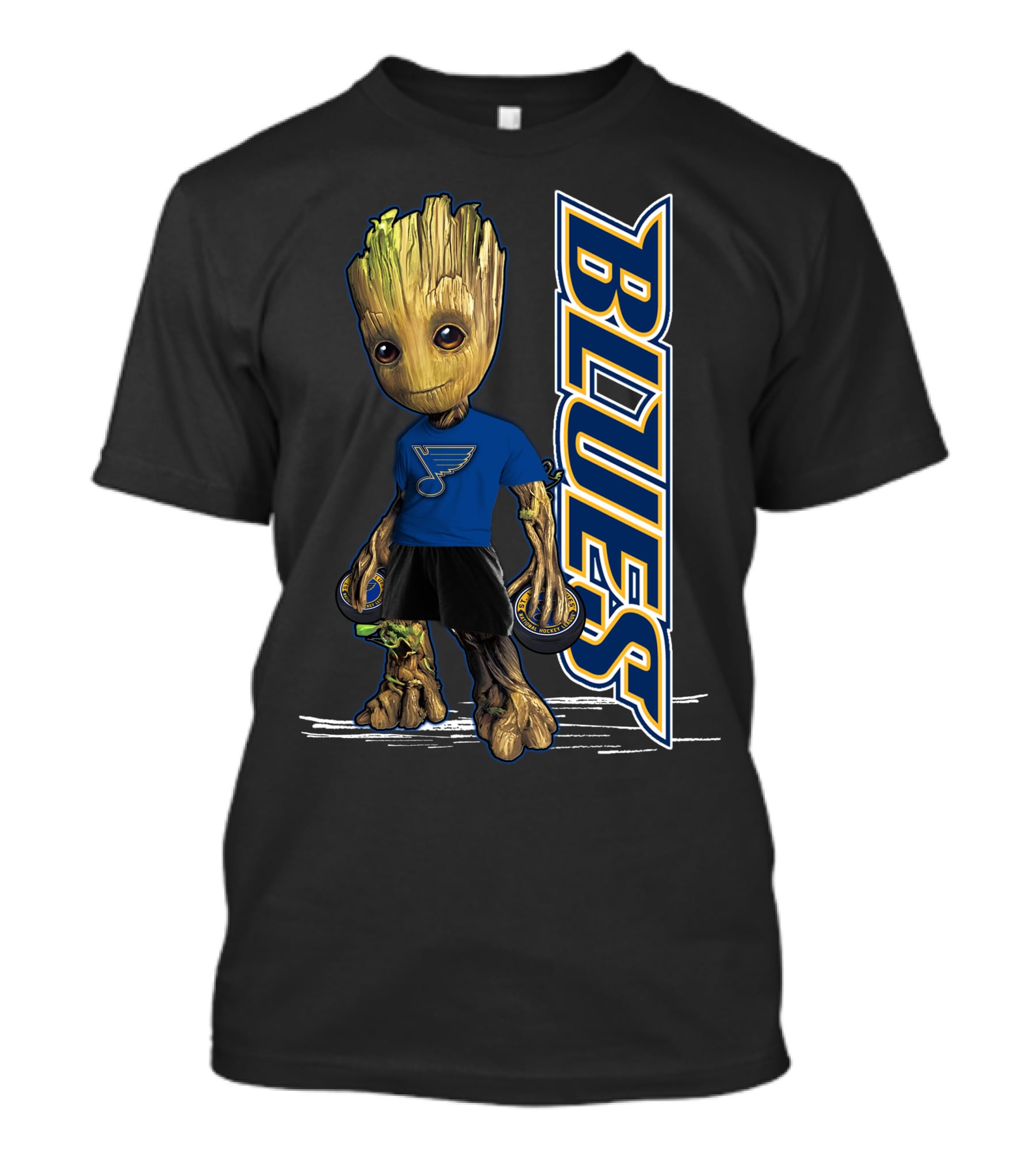 Groot St. Louis Blues NHL Character Crossover T-Shirt
