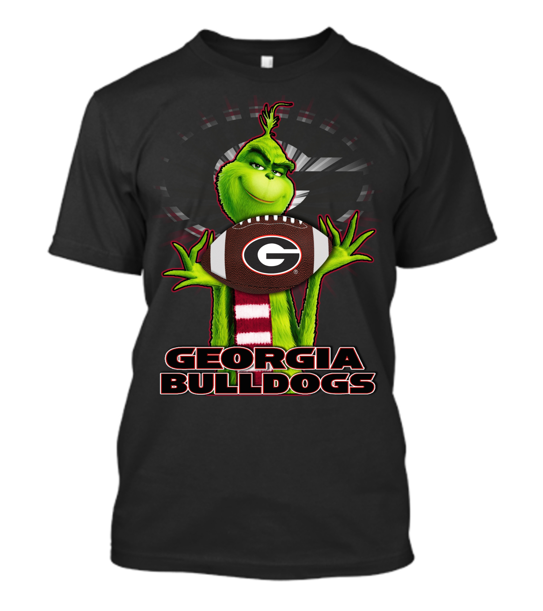 Grinch Holding Georgia Bulldogs Football T-Shirt