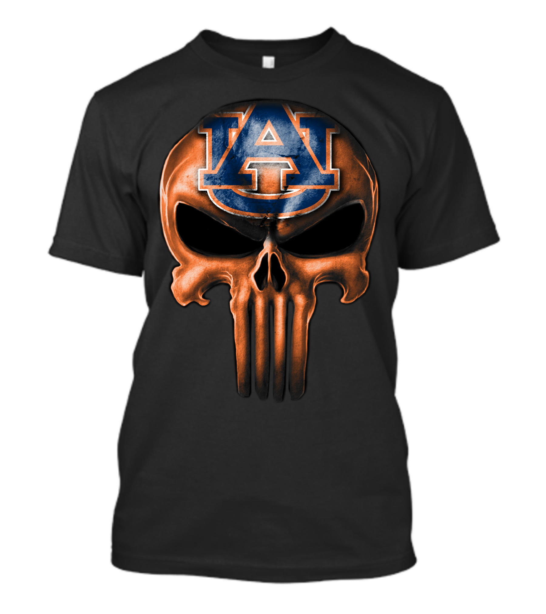 Auburn Tigers Punisher Skull T-Shirt