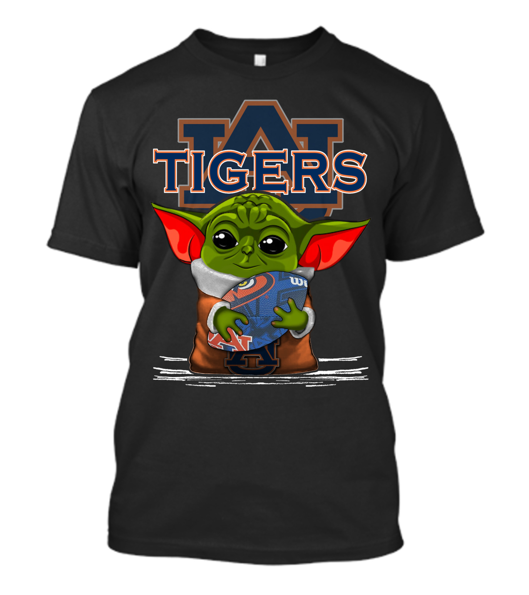 Yoda Auburn Tigers Football Fan T-Shirt
