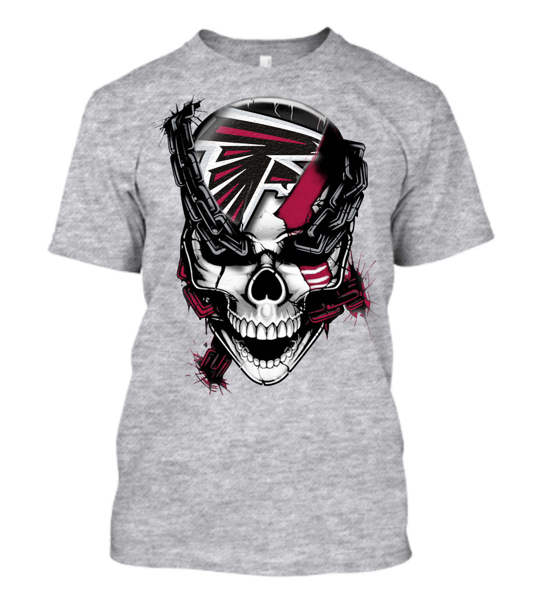 Atlanta Falcons Skull Chain T-Shirt