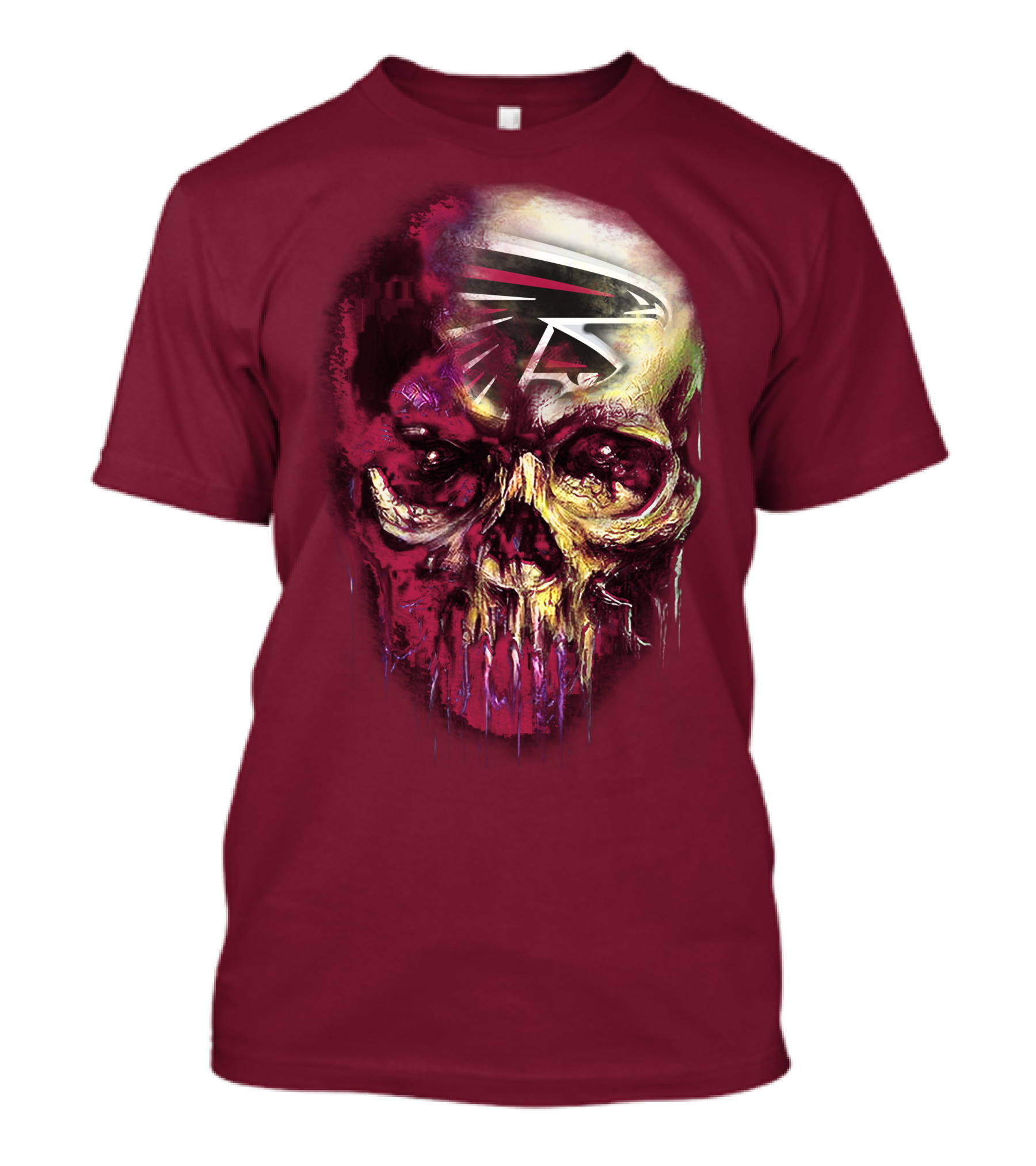 Atlanta Falcons Skull Art T-Shirt