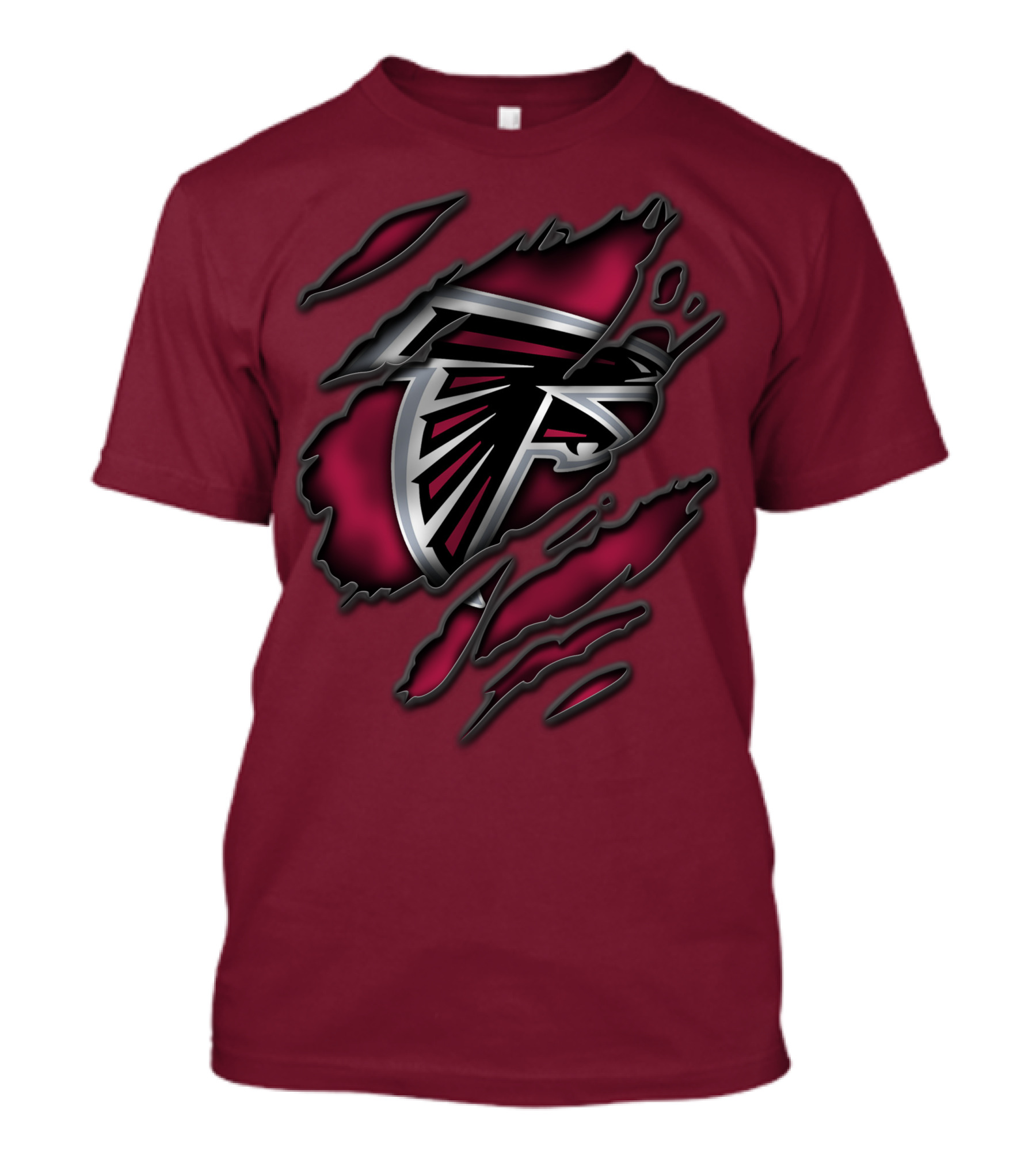 Torn Atlanta Falcons Logo T-Shirt