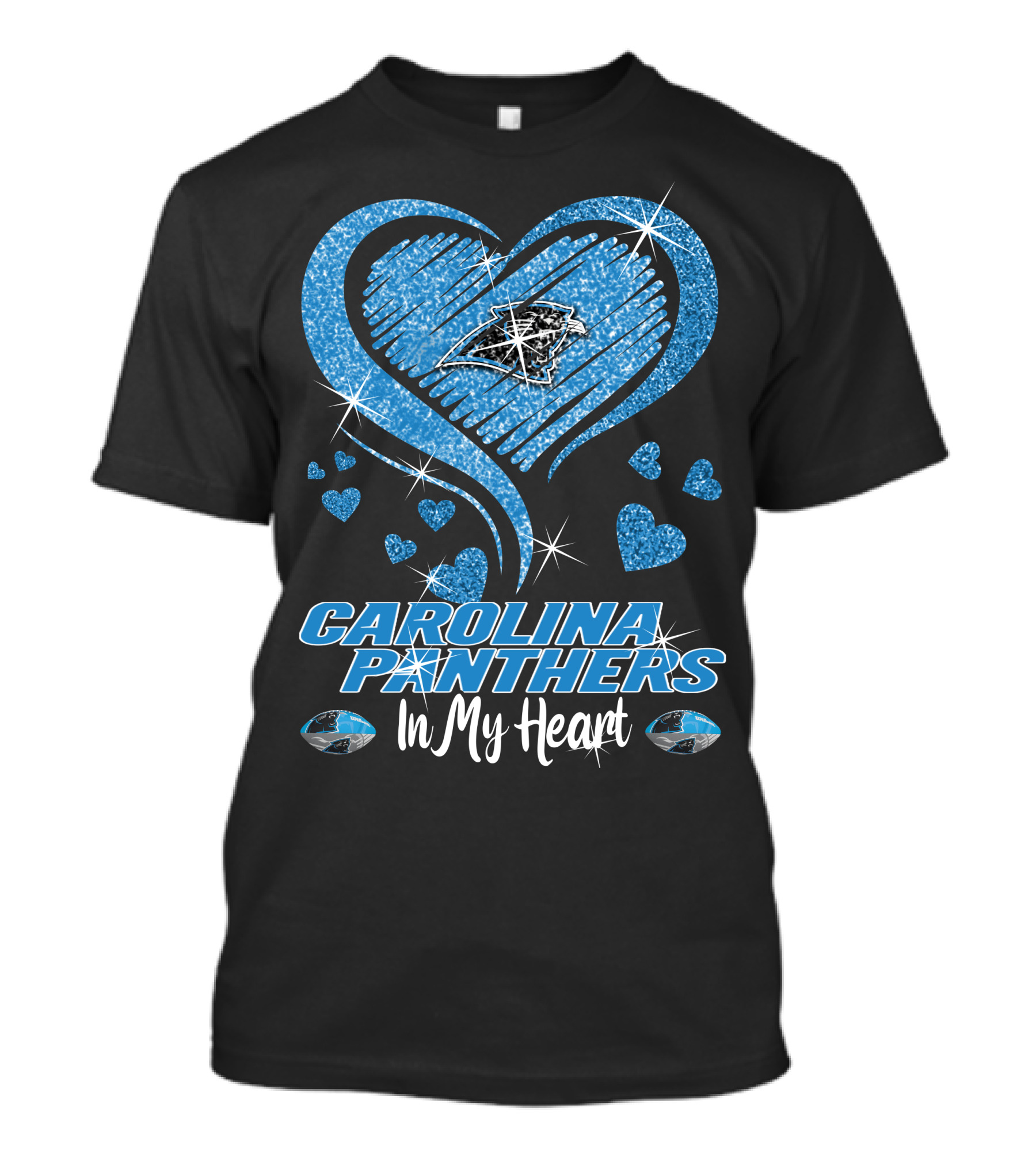 Carolina Panthers Heart Logo In My Heart T-Shirt