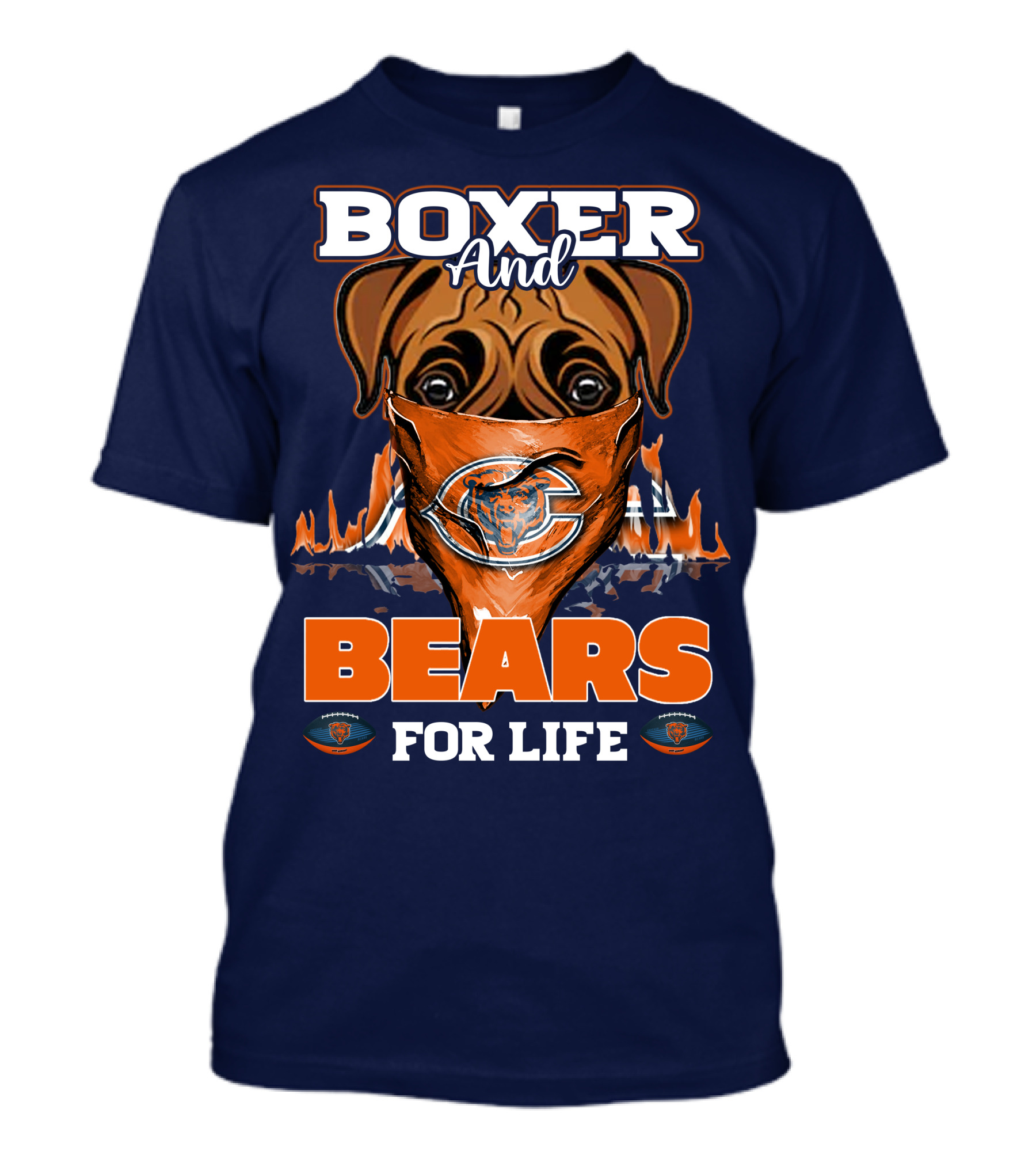 Boxer And Bears For Life Chicago T-Shirt