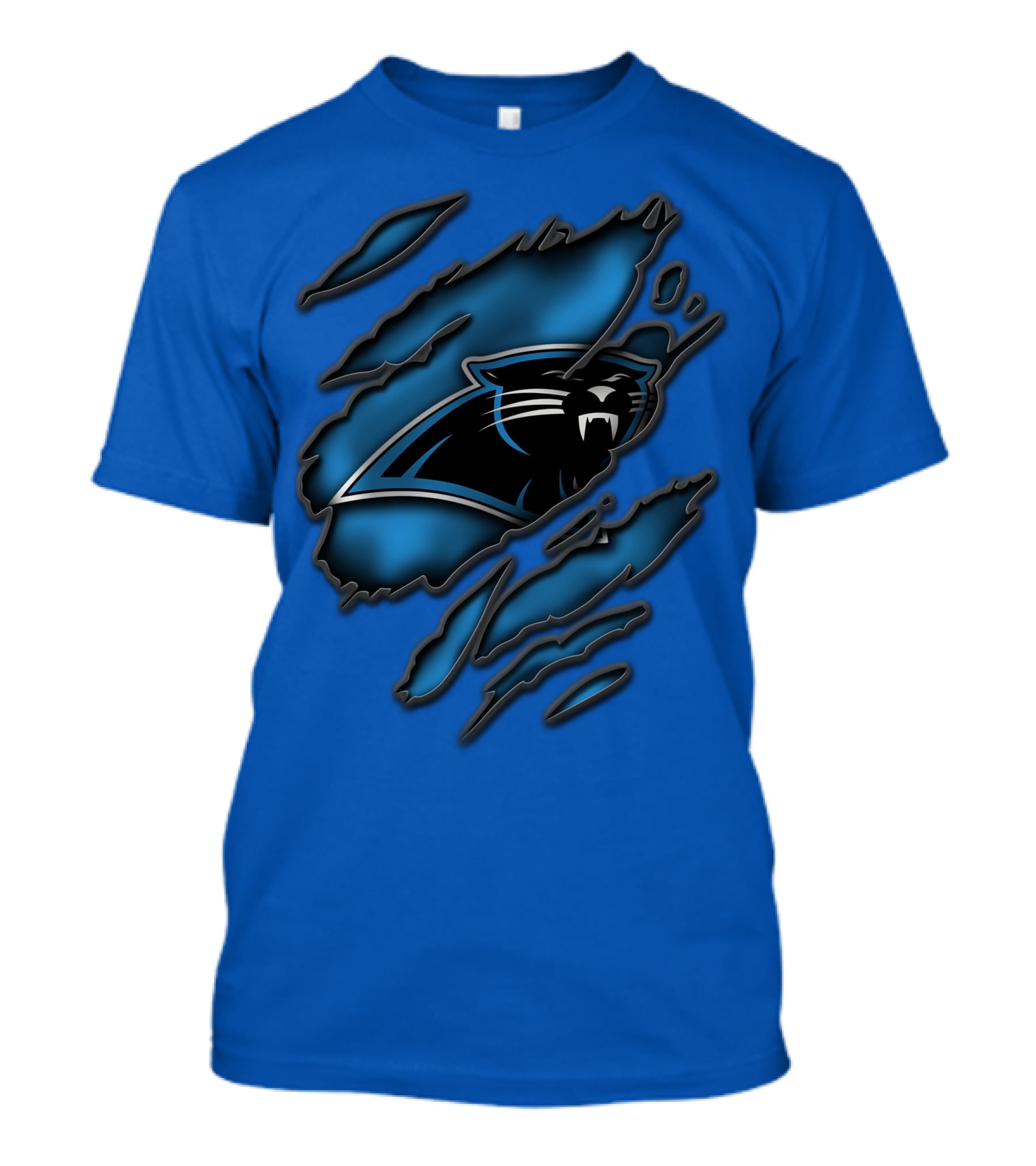 Torn Carolina Panthers Claw Mark T-Shirt