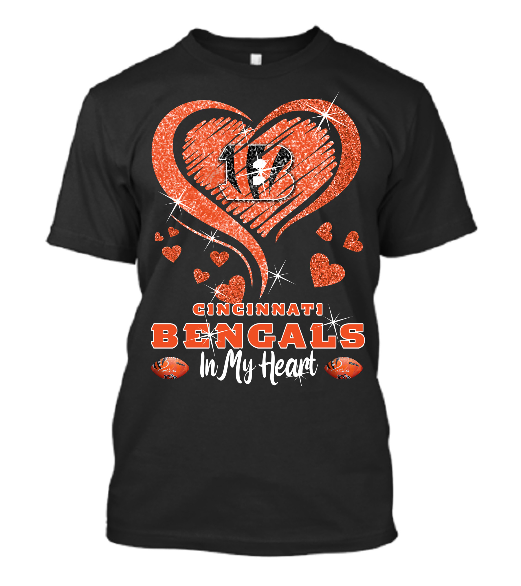 Cincinnati Bengals Heart Logo In My Heart T-Shirt
