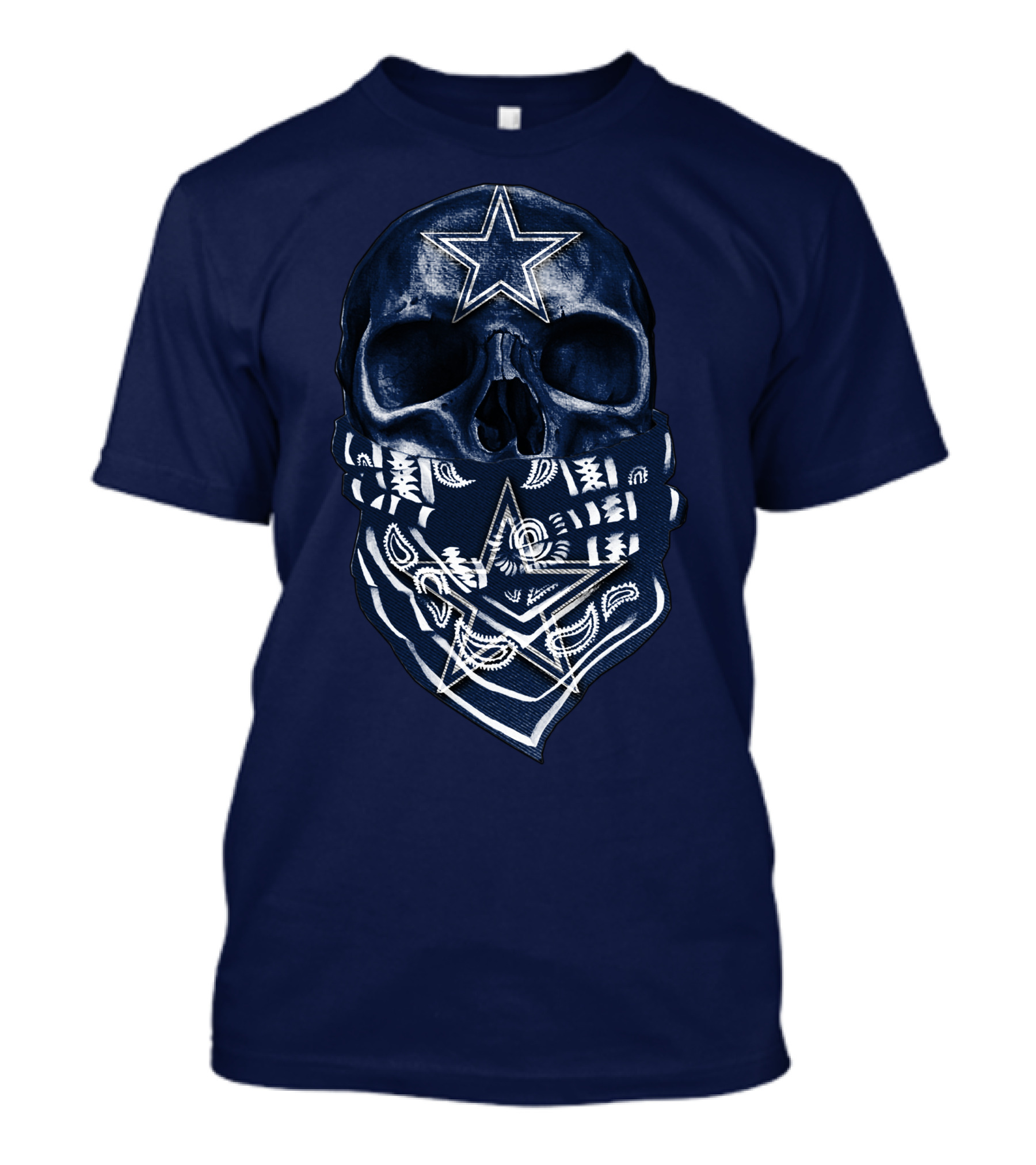Dallas Cowboys Skull Bandana T-Shirt