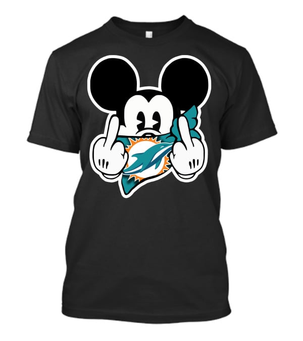 Miami Dolphins 63 Mickey Mouse T-Shirt