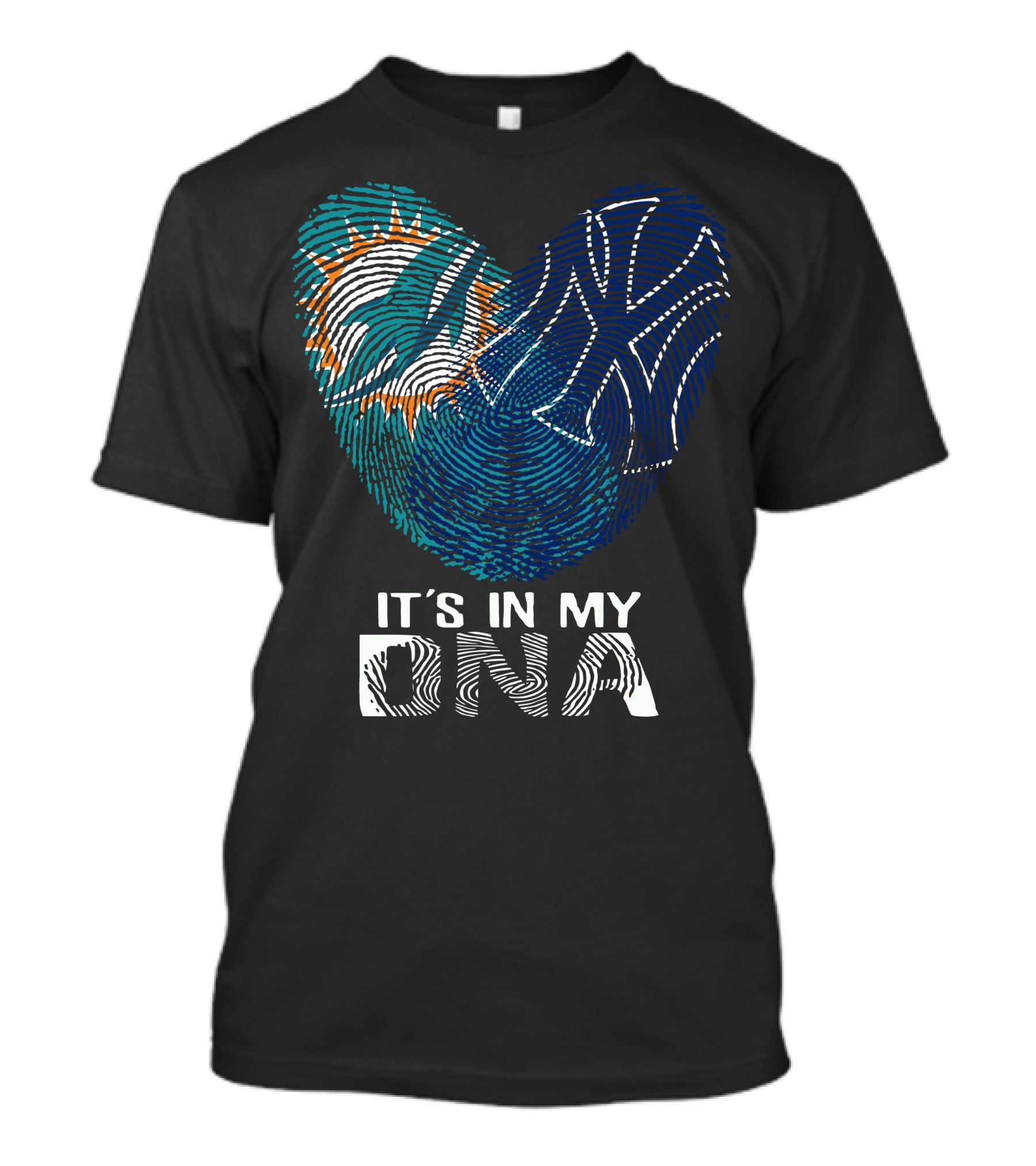 Miami Dolphins New York Yankees It's In My Dna T-Shirt