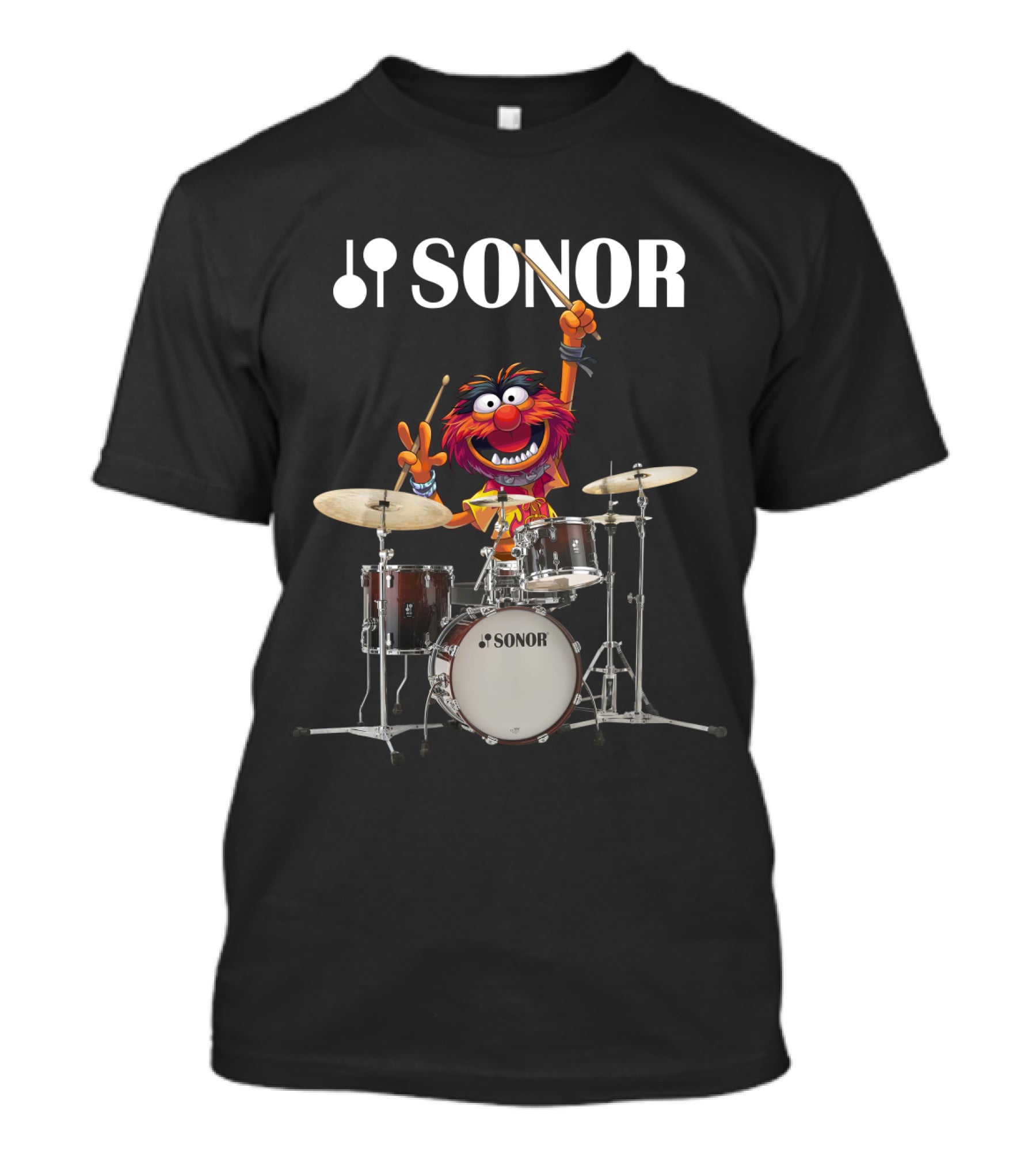 The Muppets Animal Playing Sonor Drums T-Shirt