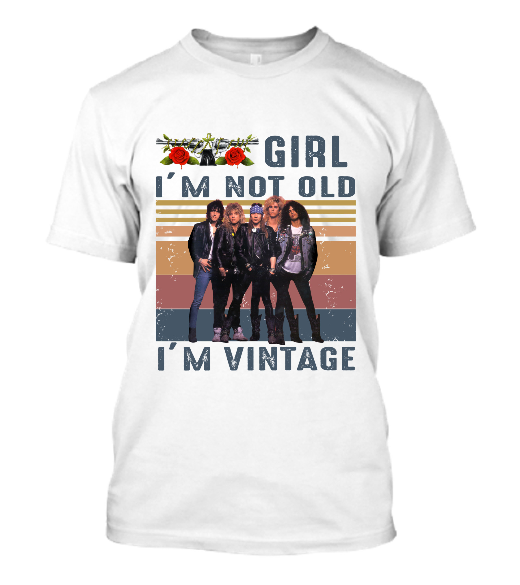 Guns N' Roses Girl I'm Not Old I'm Vintage T-Shirt