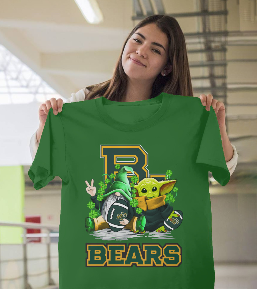 Baylor Bears St. Patrick's Day Football Clover T-Shirt