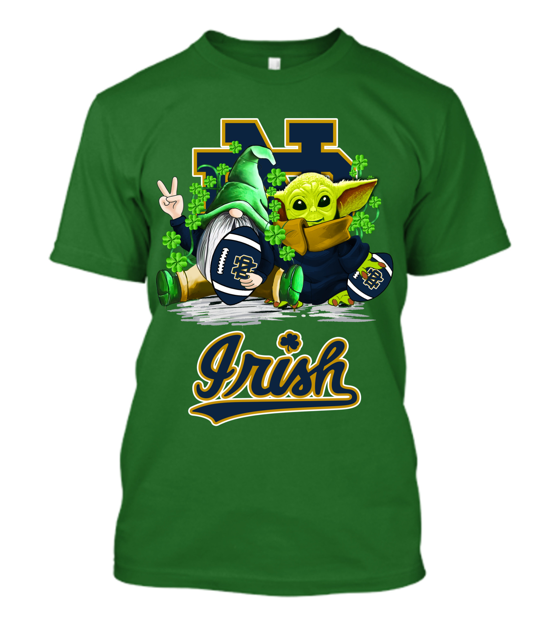 Notre Dame Fighting Irish Football St Patrick's Day Irish T-Shirt