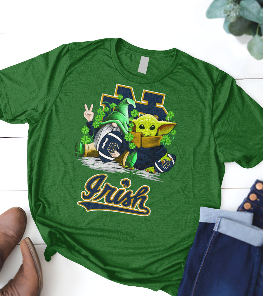 Notre Dame Fighting Irish Football St Patrick's Day Irish T-Shirt