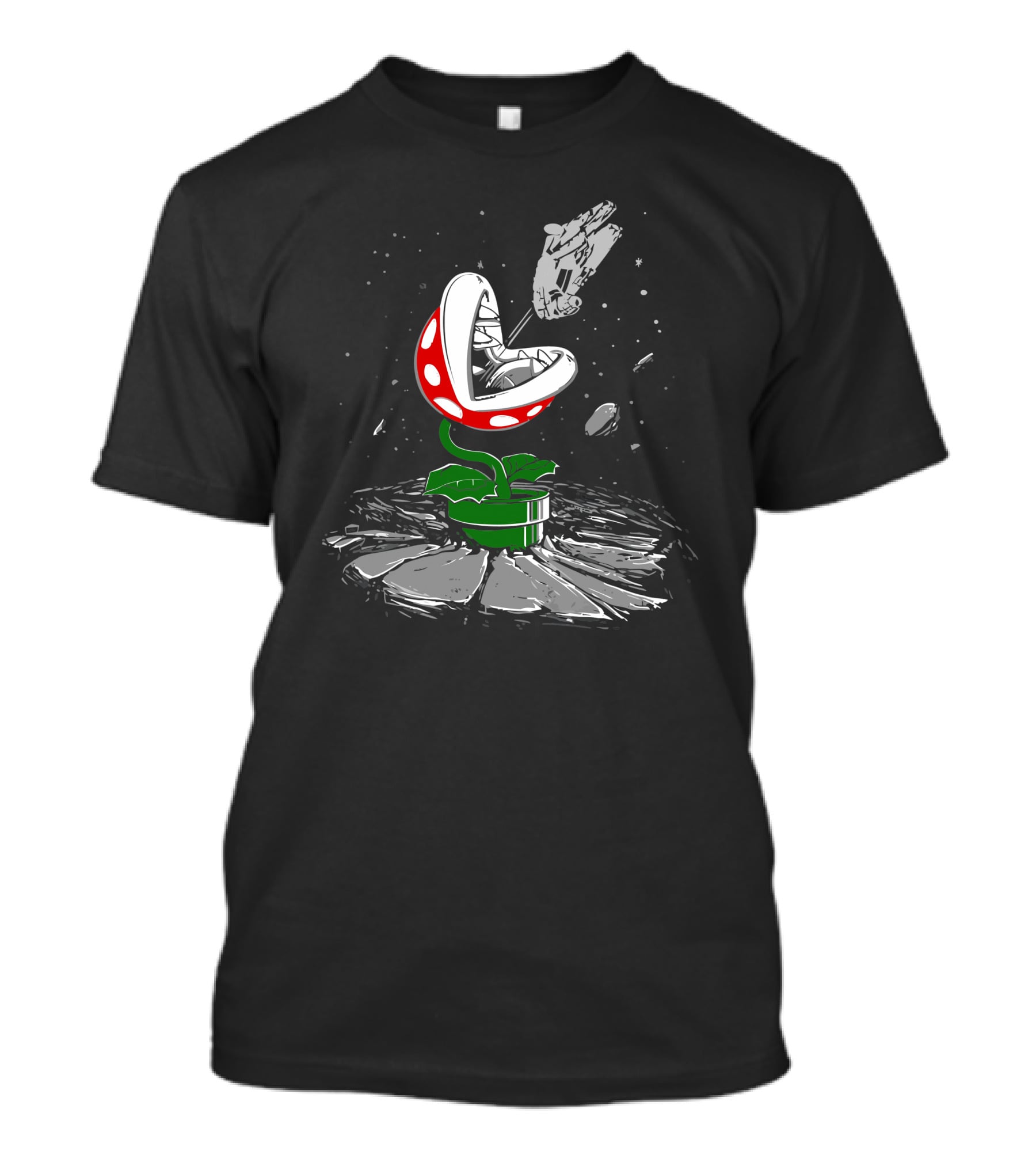 Piranha Strikes Back Space Battle T-Shirt