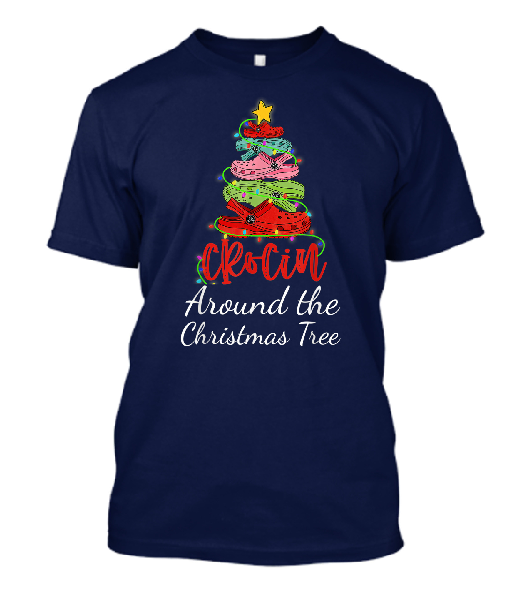 Crocin Around The Christmas Tree Holiday Footwear T-Shirt