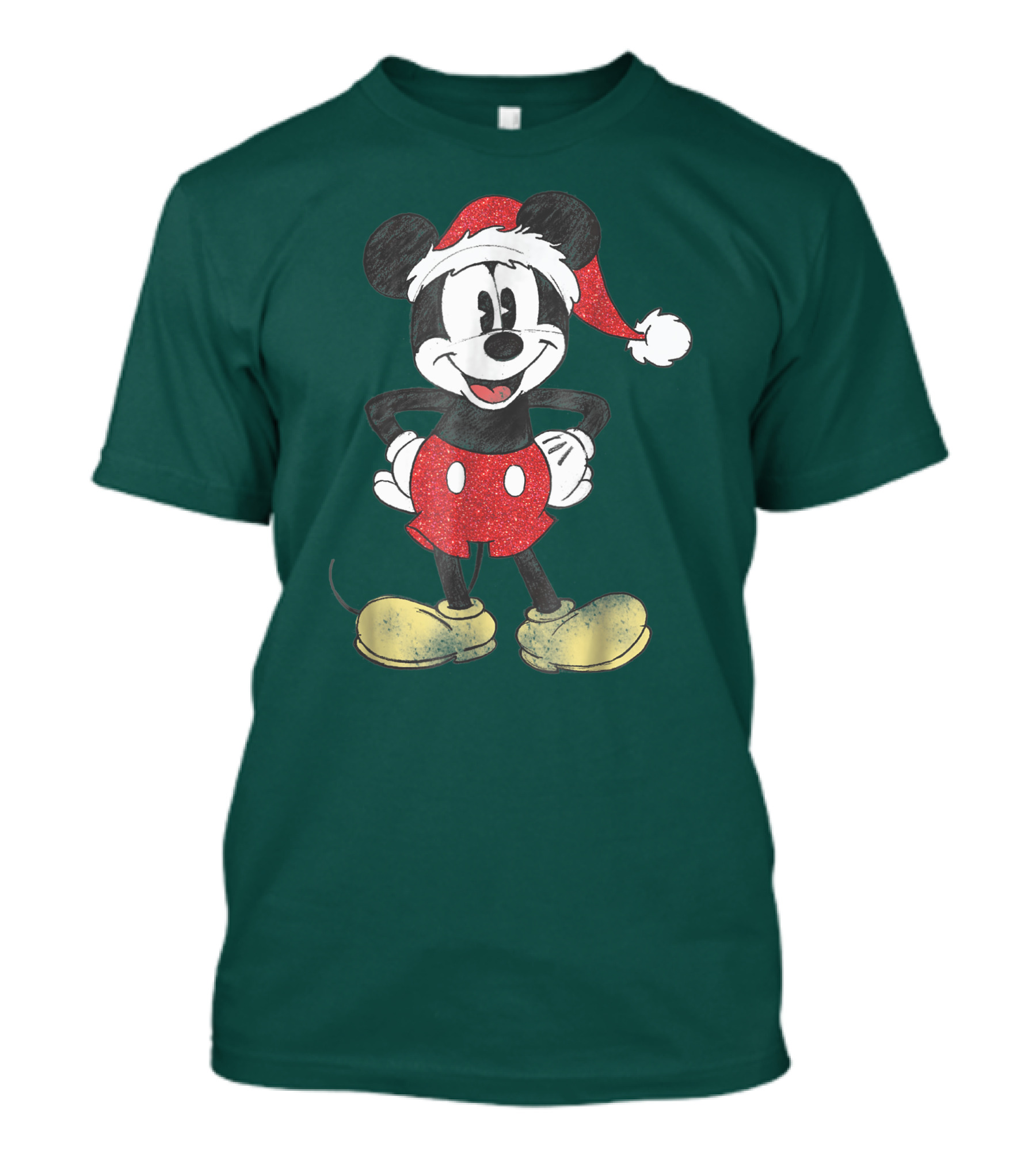 Vintage Disney Santa Mickey Mouse Classic T-Shirt