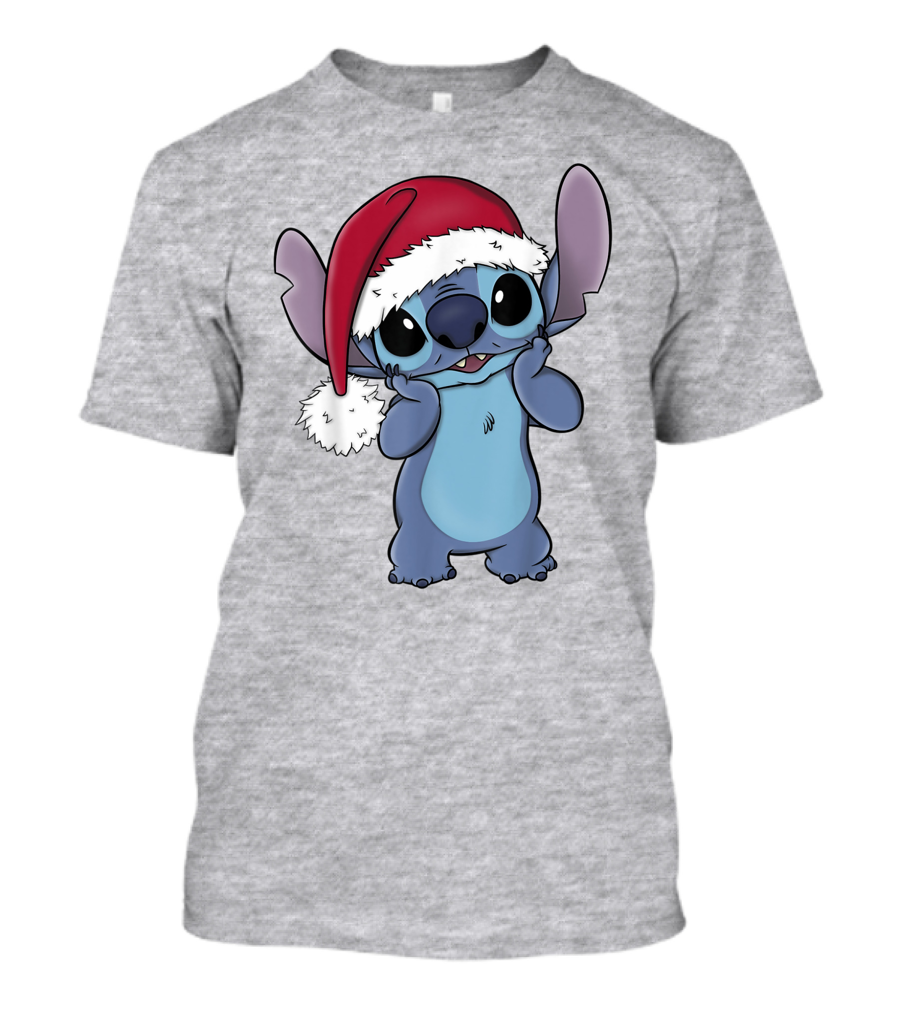 Lilo And Stitch Disney Christmas Santa Hat Stitch T-Shirt