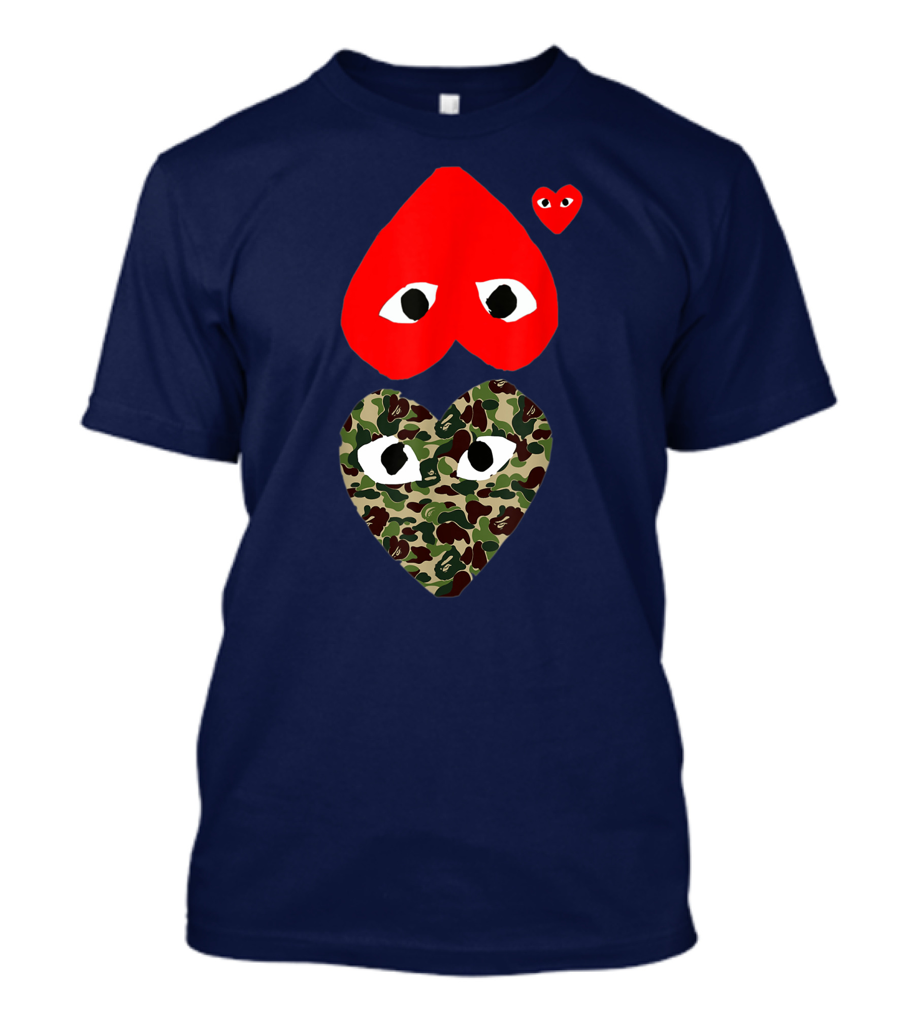 Comme Des Garçons Play Heart Camouflage Eyes T-Shirt