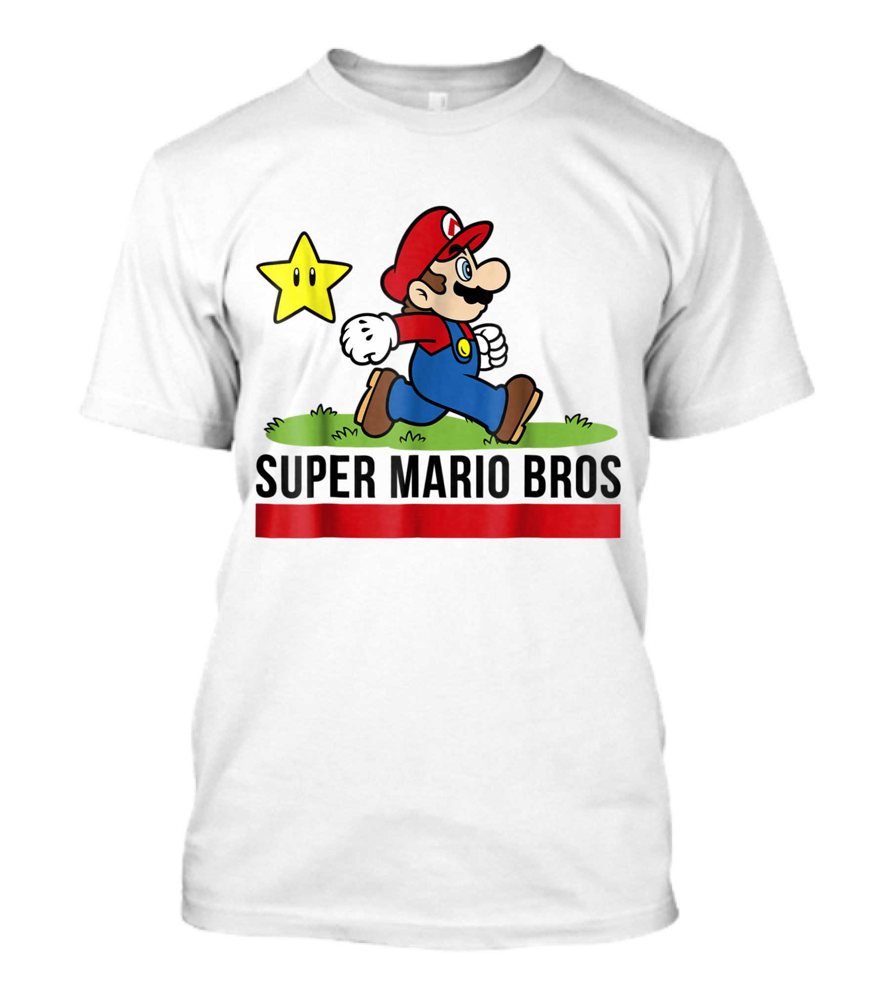 Super Mario Bros Star Walking Fun Iconic T-Shirt