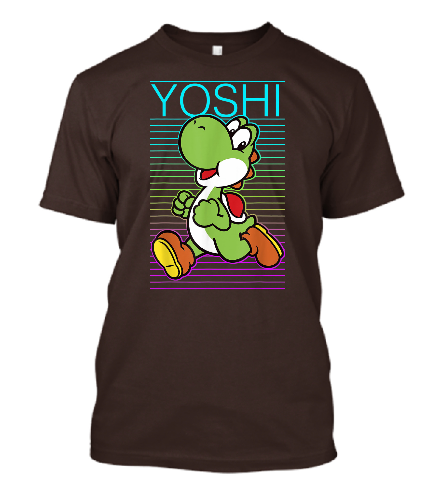 Yoshi Retro Gradient Fade Super Mario T-Shirt