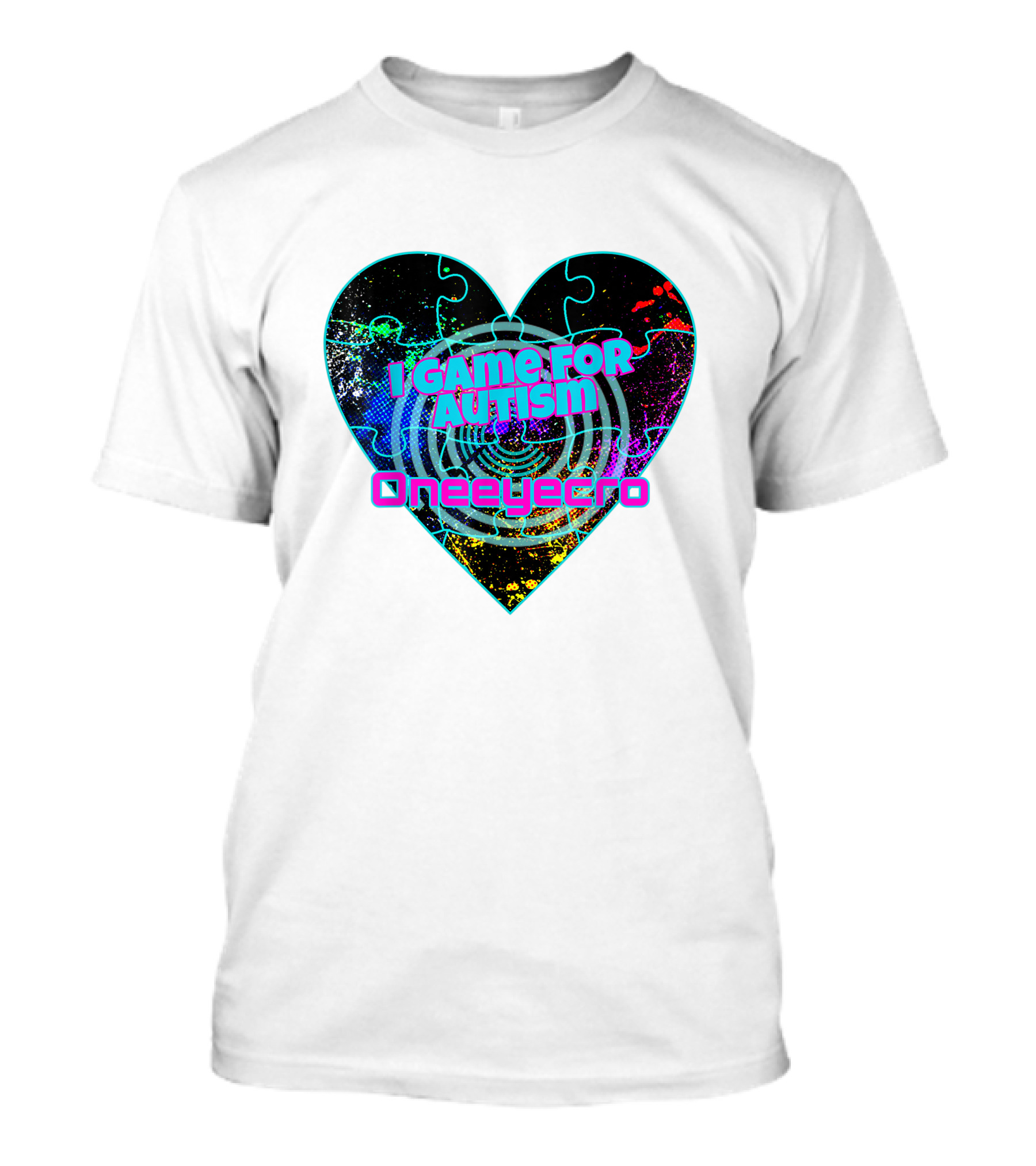 I Game For Autism Oneeyecro T-Shirt